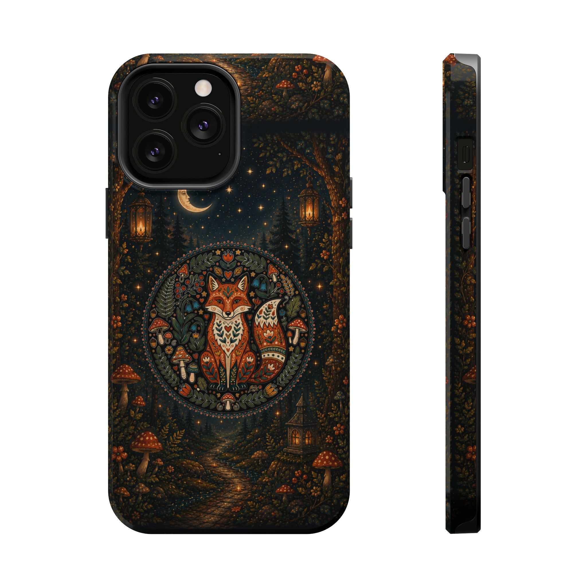Mystic Forest Fox Phone Case – Woodland MagSafe-Compatible Cover