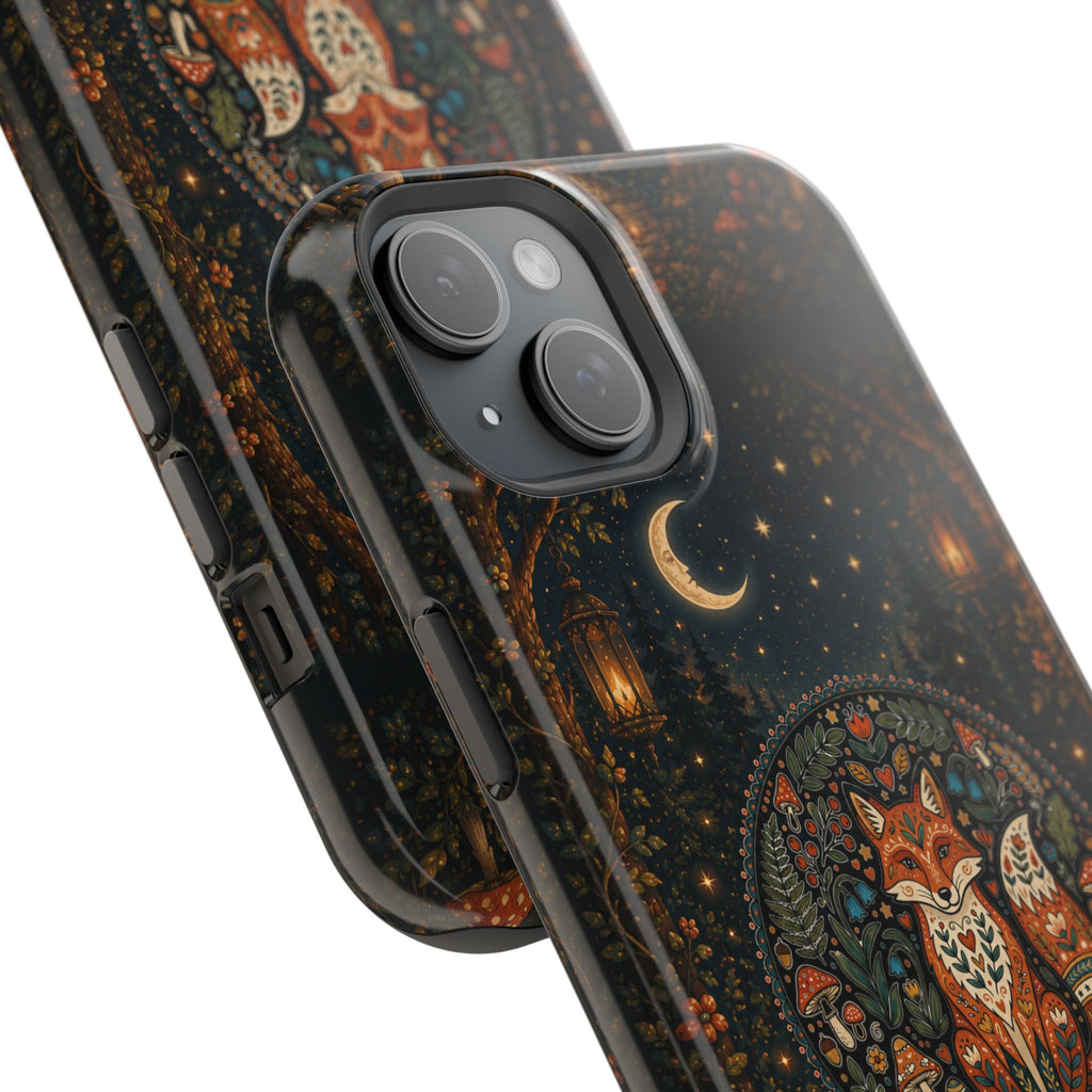 Mystic Forest Fox Phone Case – Woodland MagSafe-Compatible Cover