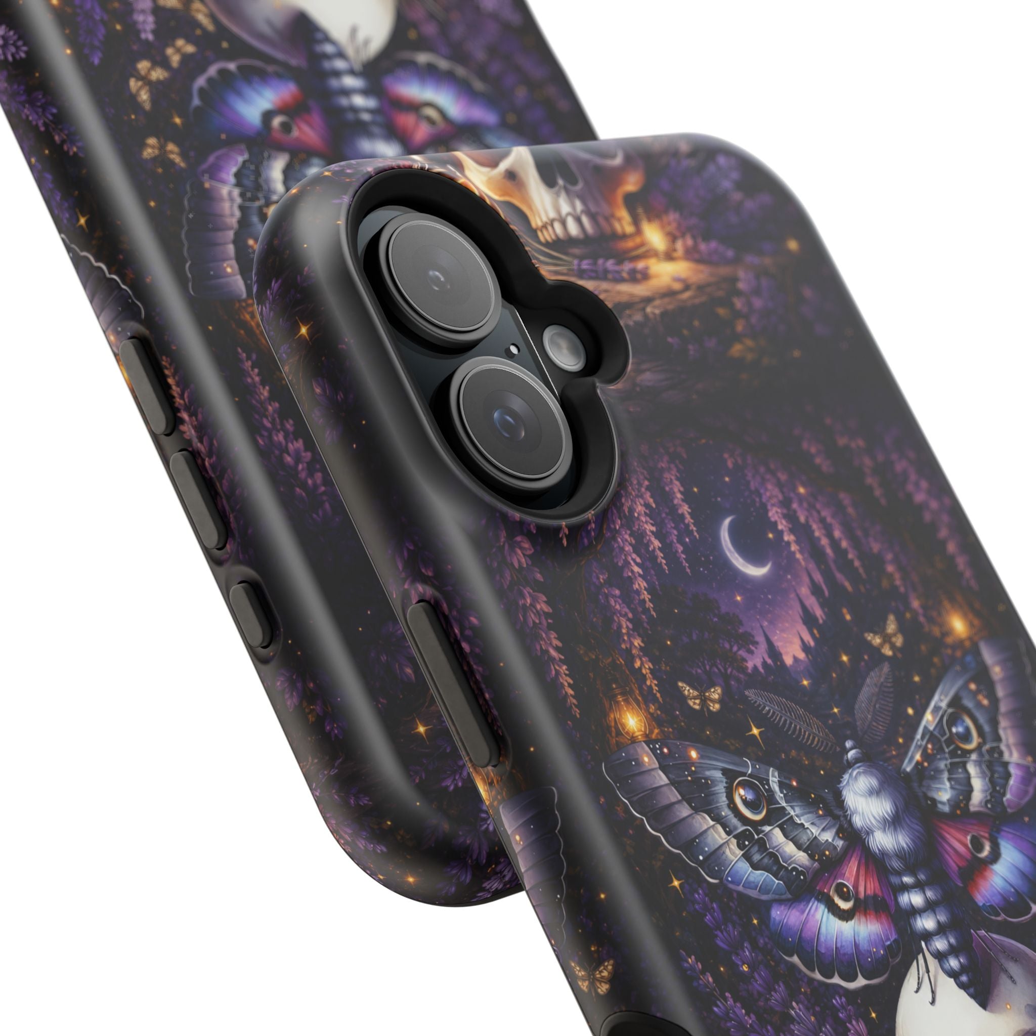 Moth & Skull Phone Case – Dark Mystical MagSafe-Compatible Cover