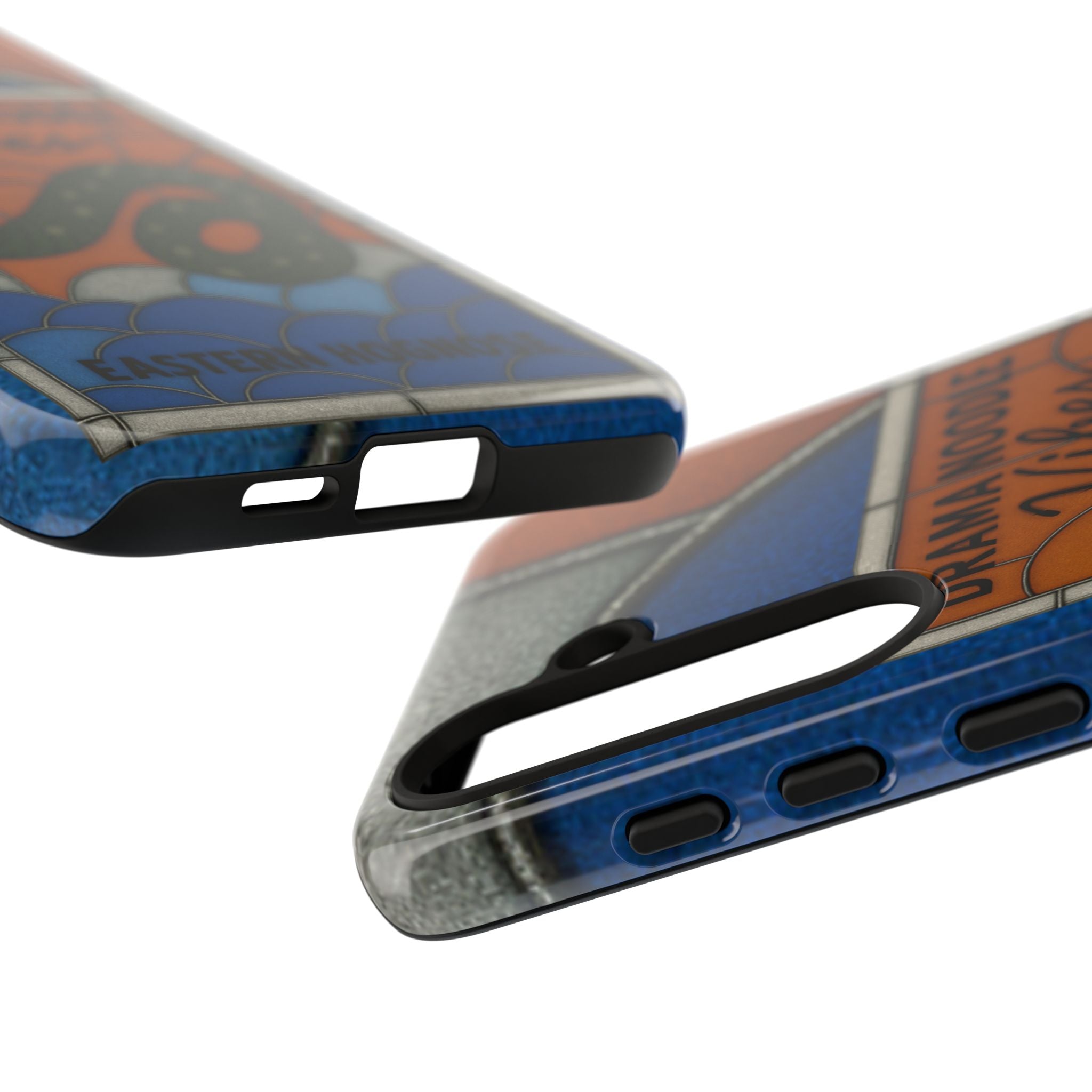 Stained Glass Snake Phone Case – Vibrant Drama Noodle Aesthetic Cover