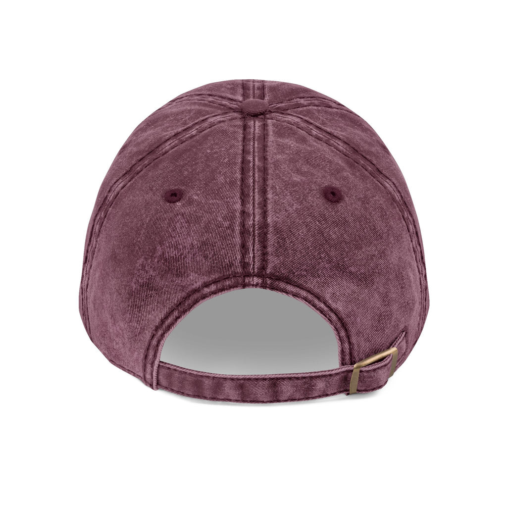 Vintage Embroidered 'Proud New Dad' Cap — Distressed Red Baseball Hat