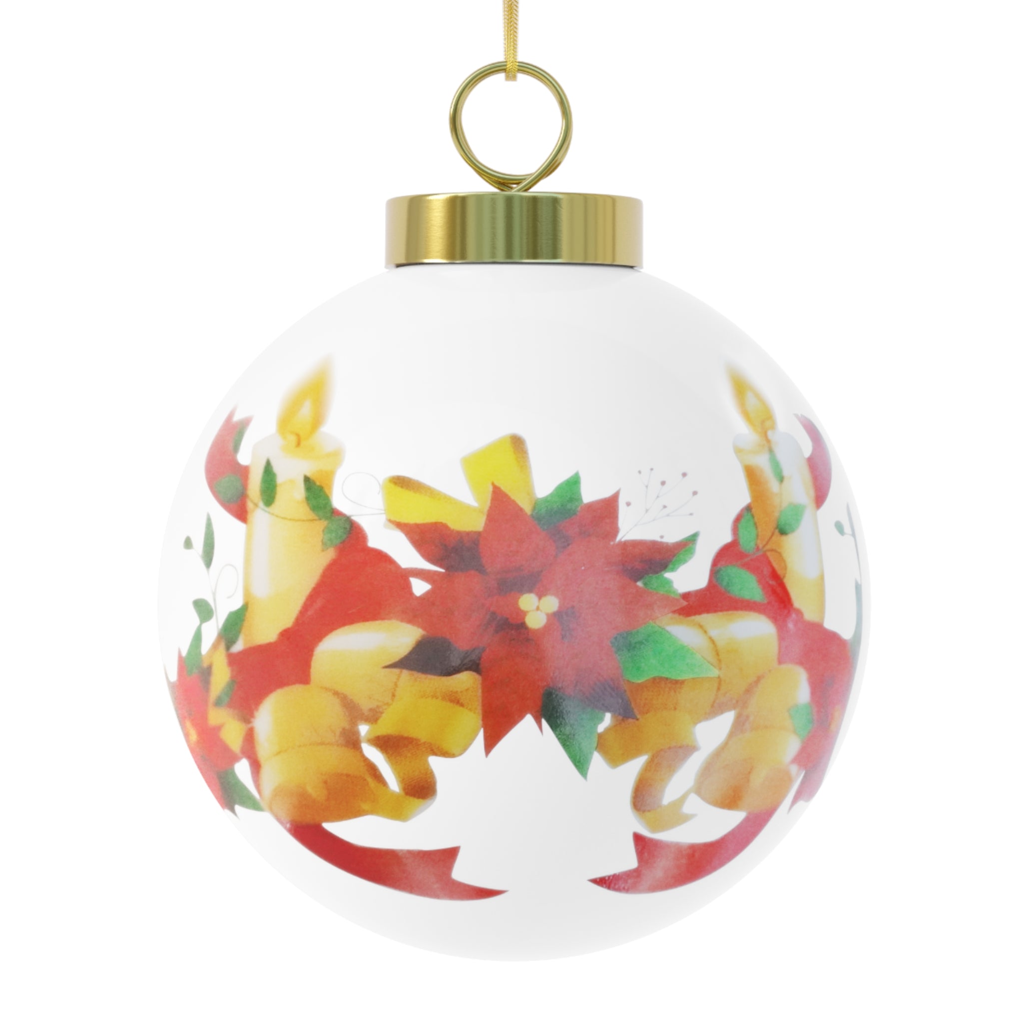 Custom Photo Christmas Ornament – Personalized Ceramic (Tree or Bells)