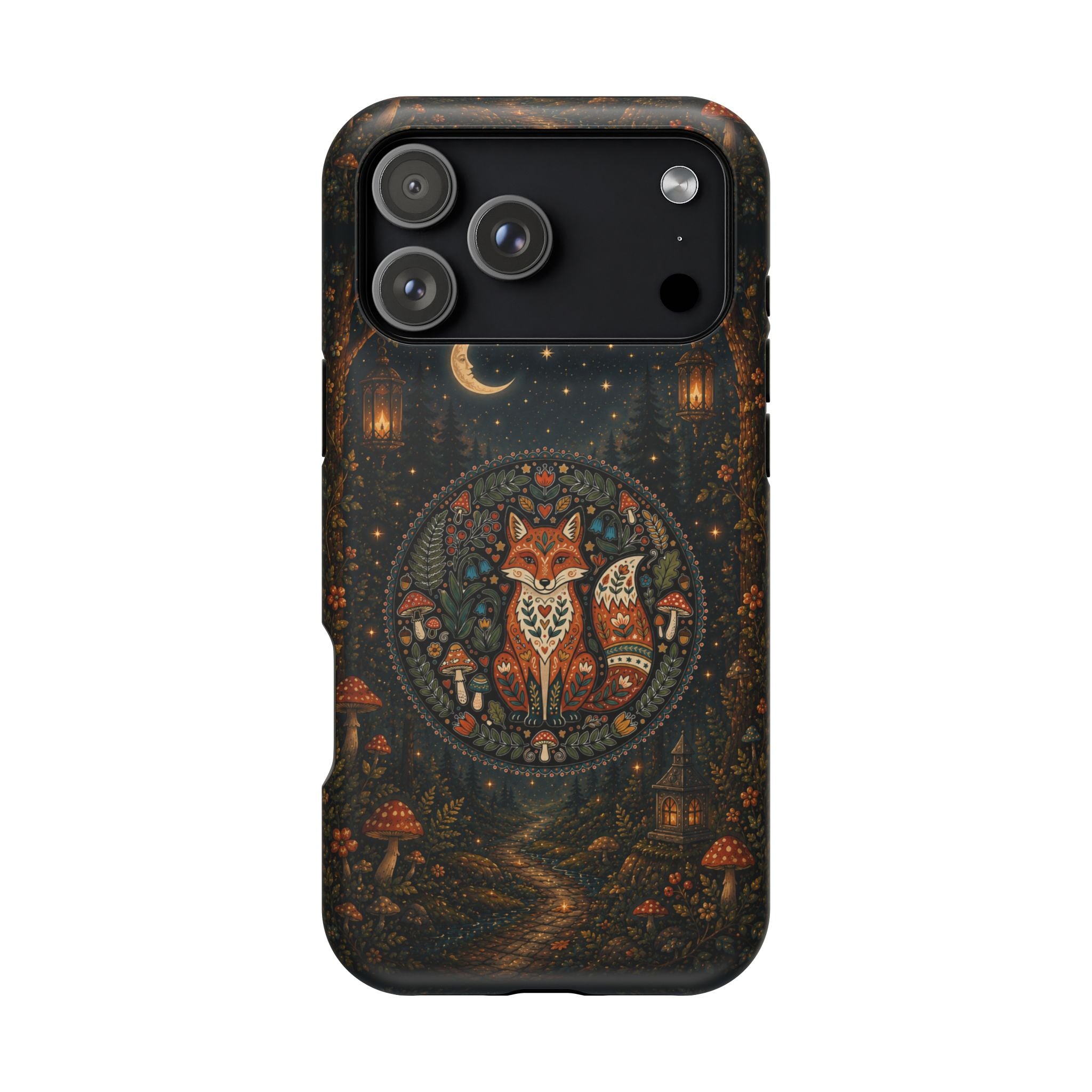 Mystic Forest Fox Phone Case – Woodland MagSafe-Compatible Cover