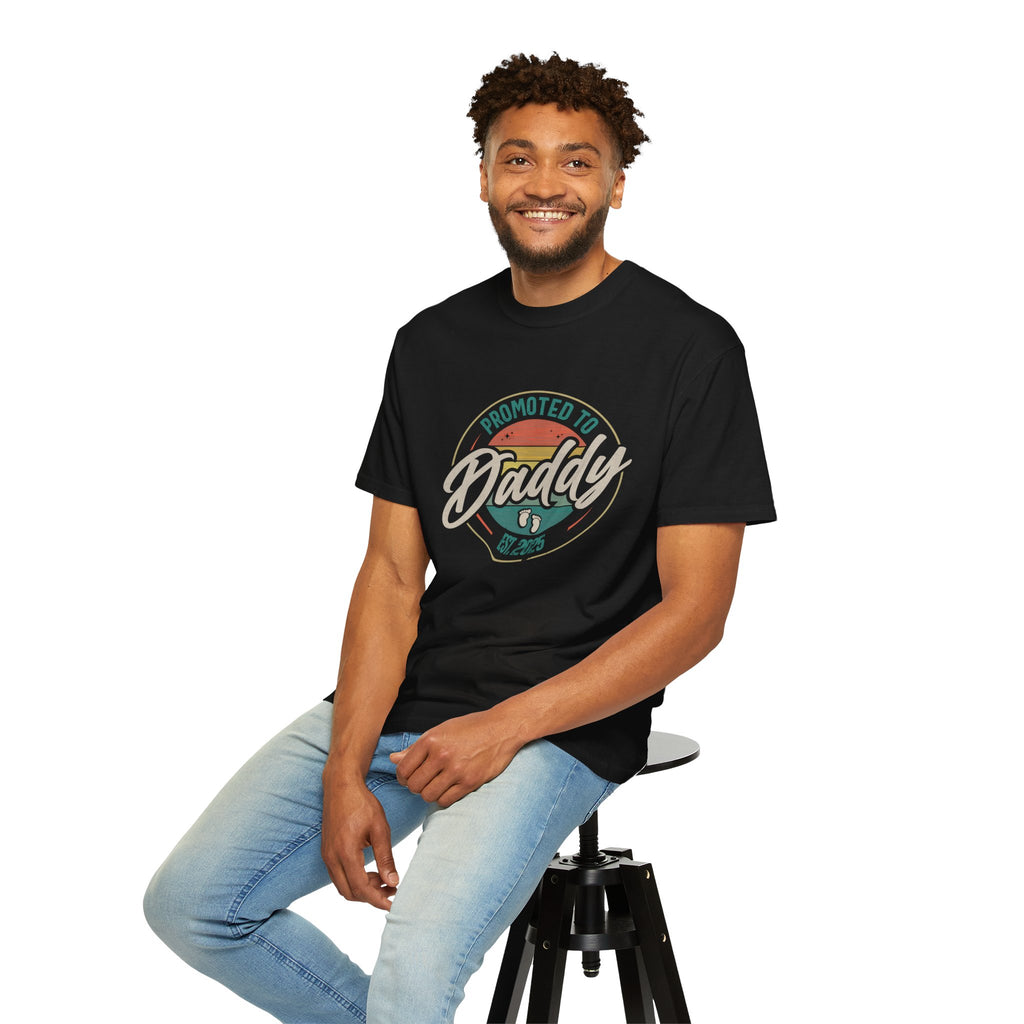 Promoted to Daddy T-shirt, New Dads Tee, Baby Announcement Shirt