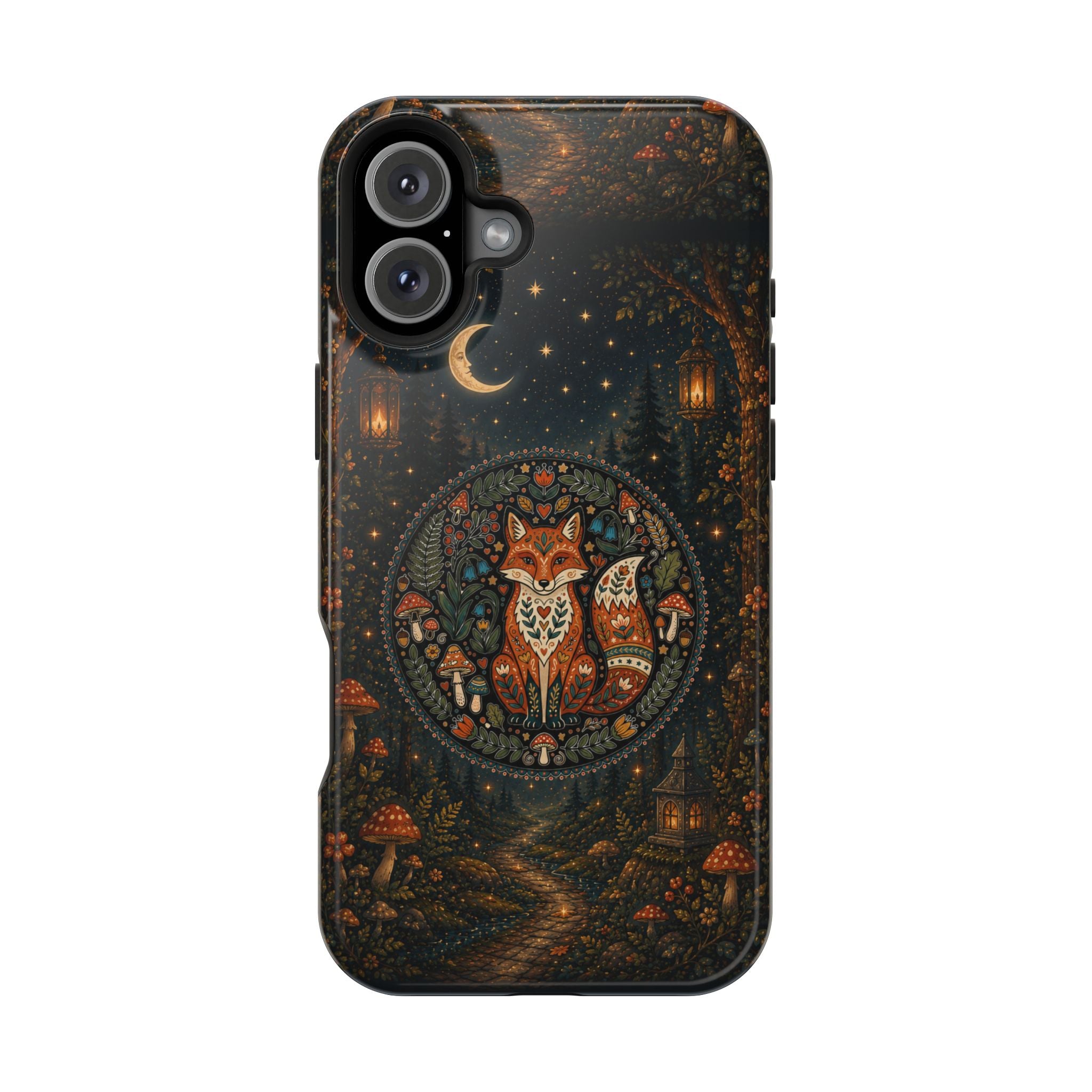 Mystic Forest Fox Phone Case – Woodland MagSafe-Compatible Cover