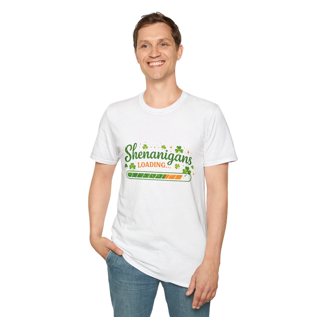 Shenanigans Loading T-Shirt — St. Patrick’s Day Shamrock Party Tee