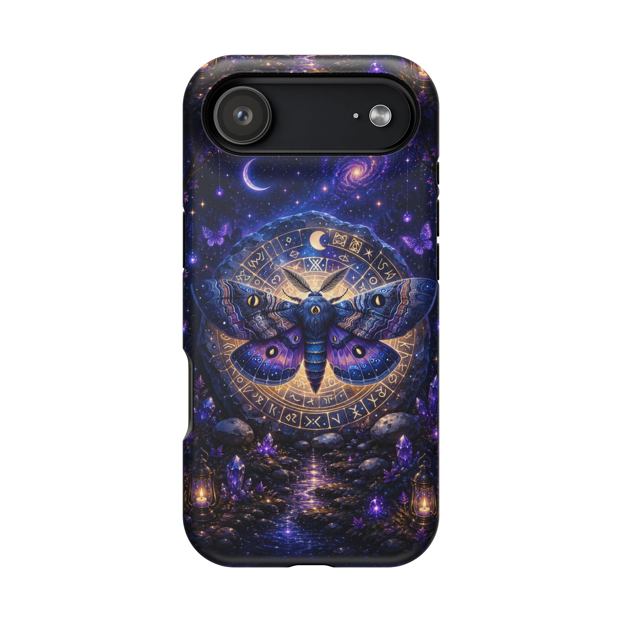 Astrological Moth Phone Case – Celestial MagSafe-Compatible Cover