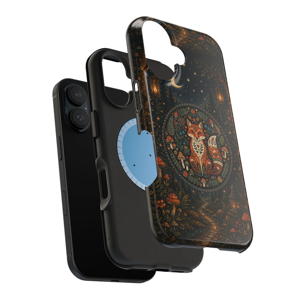 Mystic Forest Fox Phone Case – Woodland MagSafe-Compatible Cover