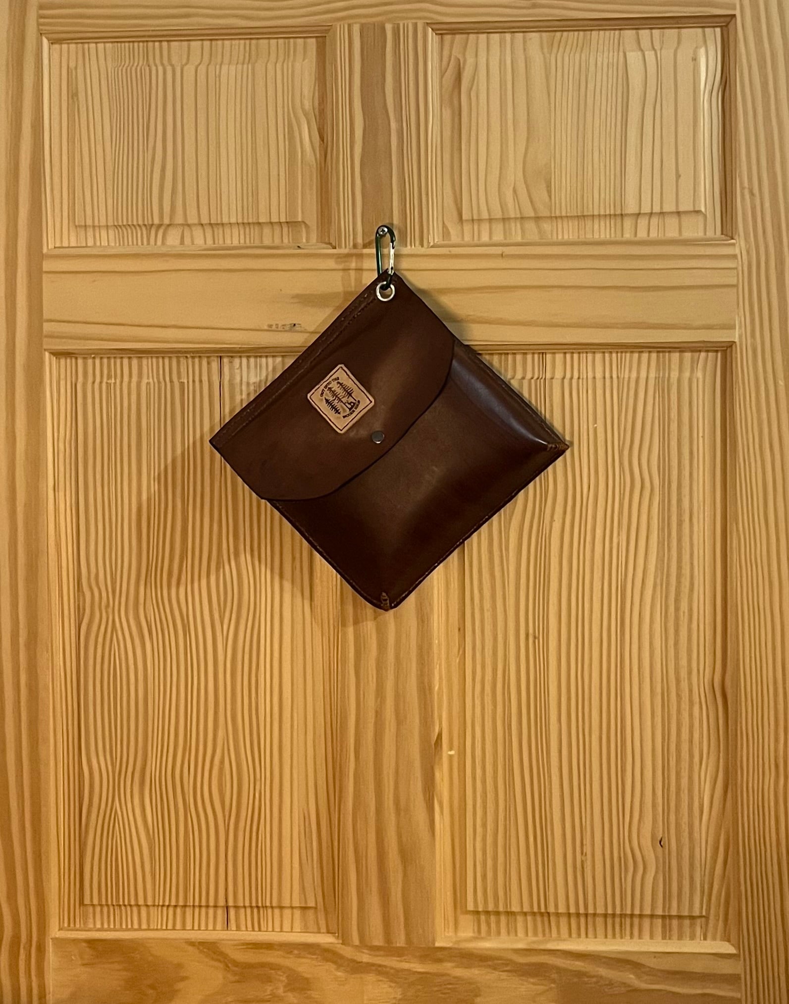 Genuine Leather Dark Brown Haversack Bag