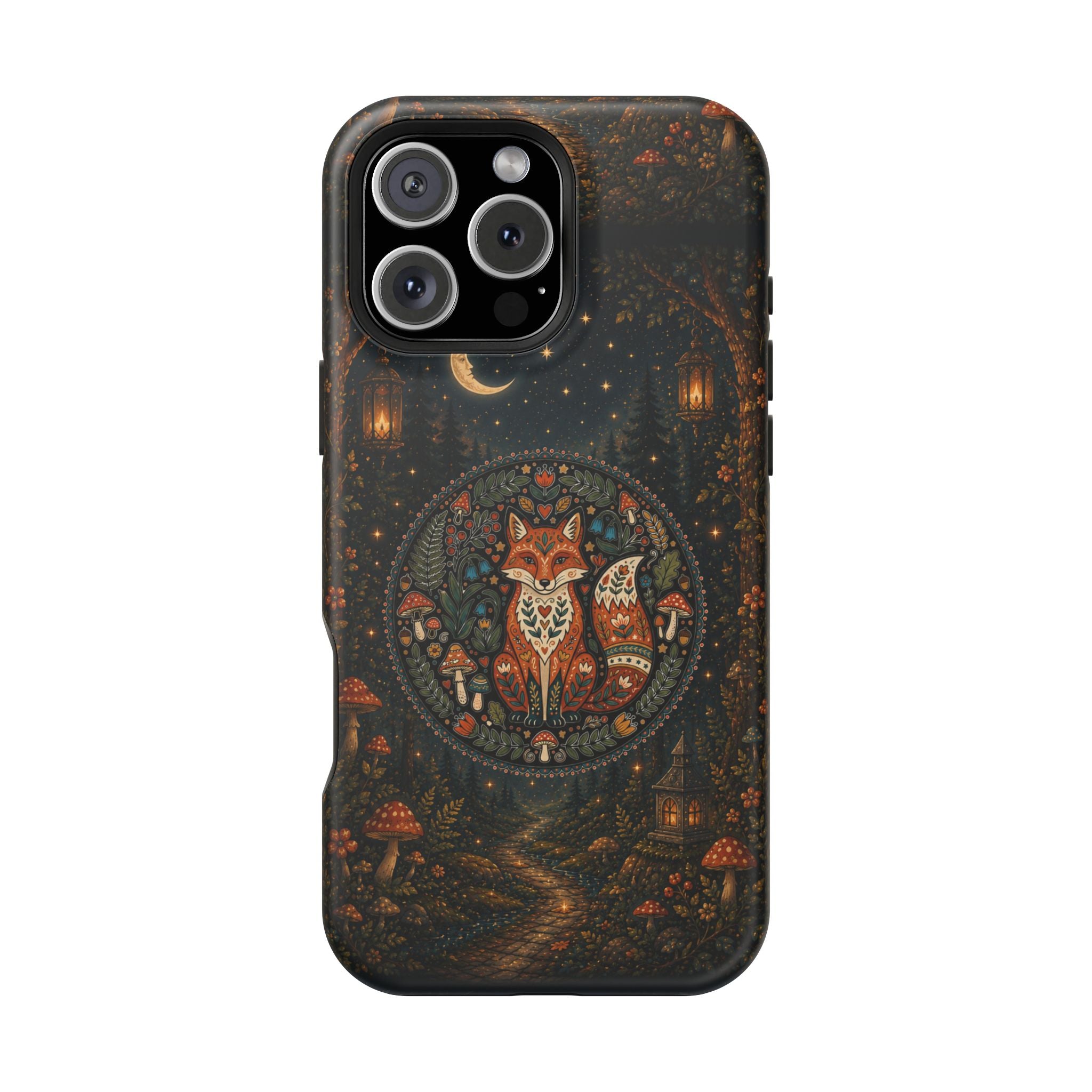 Mystic Forest Fox Phone Case – Woodland MagSafe-Compatible Cover