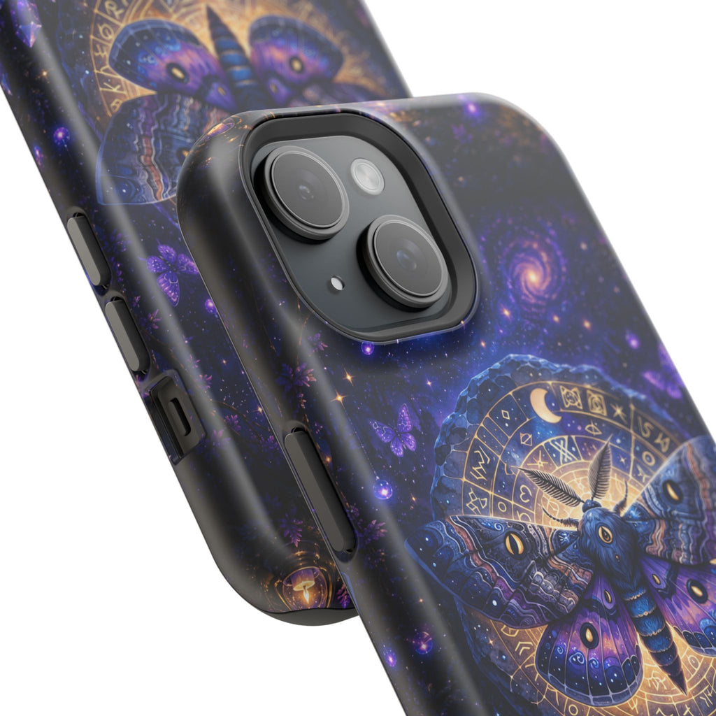 Astrological Moth Phone Case – Celestial MagSafe-Compatible Cover