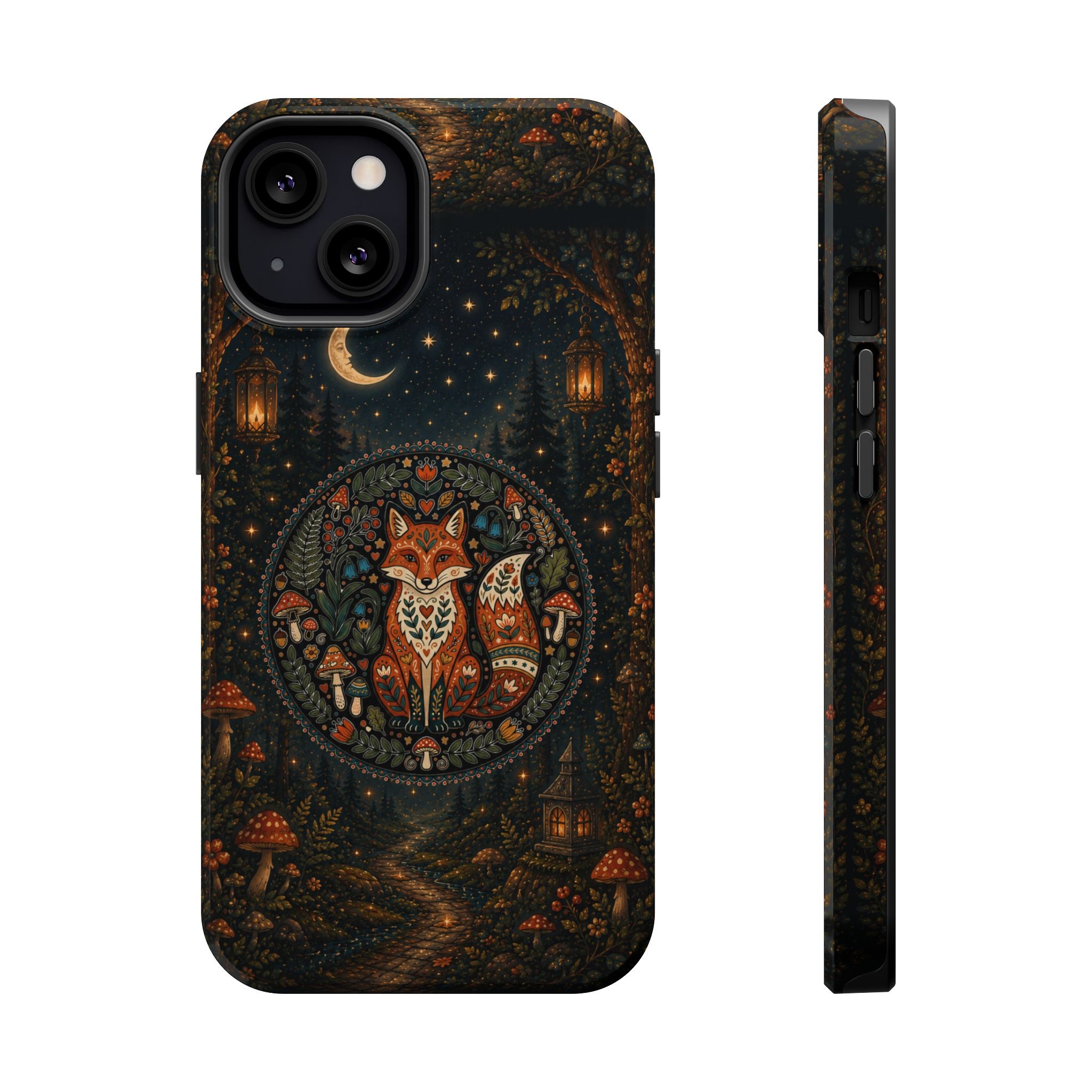 Mystic Forest Fox Phone Case – Woodland MagSafe-Compatible Cover