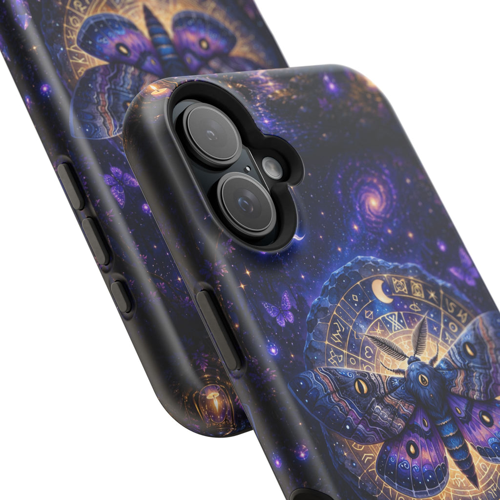 Astrological Moth Phone Case – Celestial MagSafe-Compatible Cover