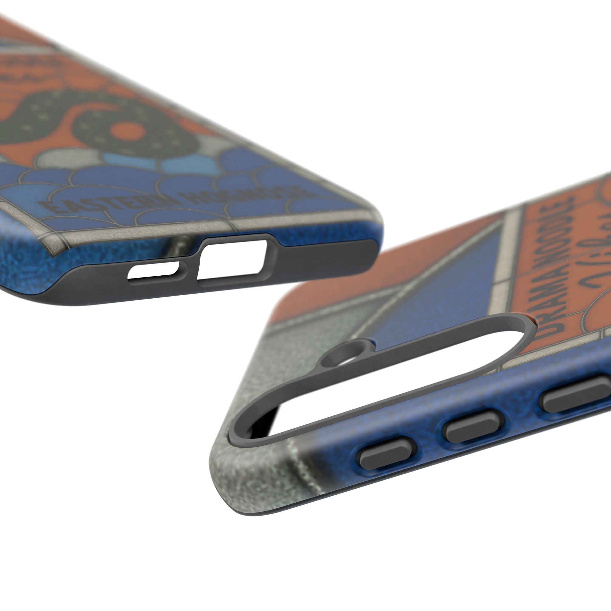 Stained Glass Snake Phone Case – Vibrant Drama Noodle Aesthetic Cover