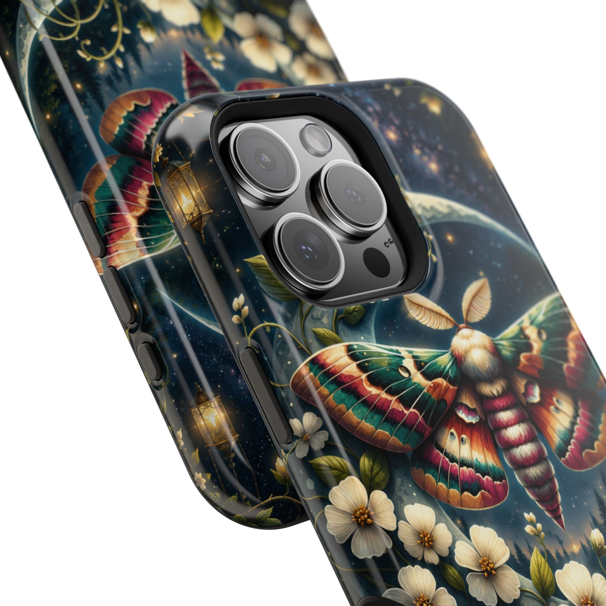 Mystic Moth Floral Nightscape Phone Case – MagSafe Cover