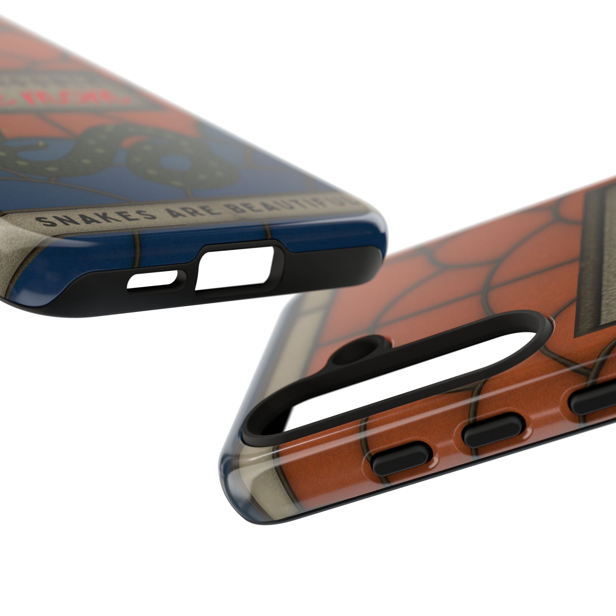 Danger Noodle Snake Mom Phone Case | Snakes Are Beautiful |Stained Glass Snake Art | Funny Snake Lover Gift |  Reptile Mom Phone Cover