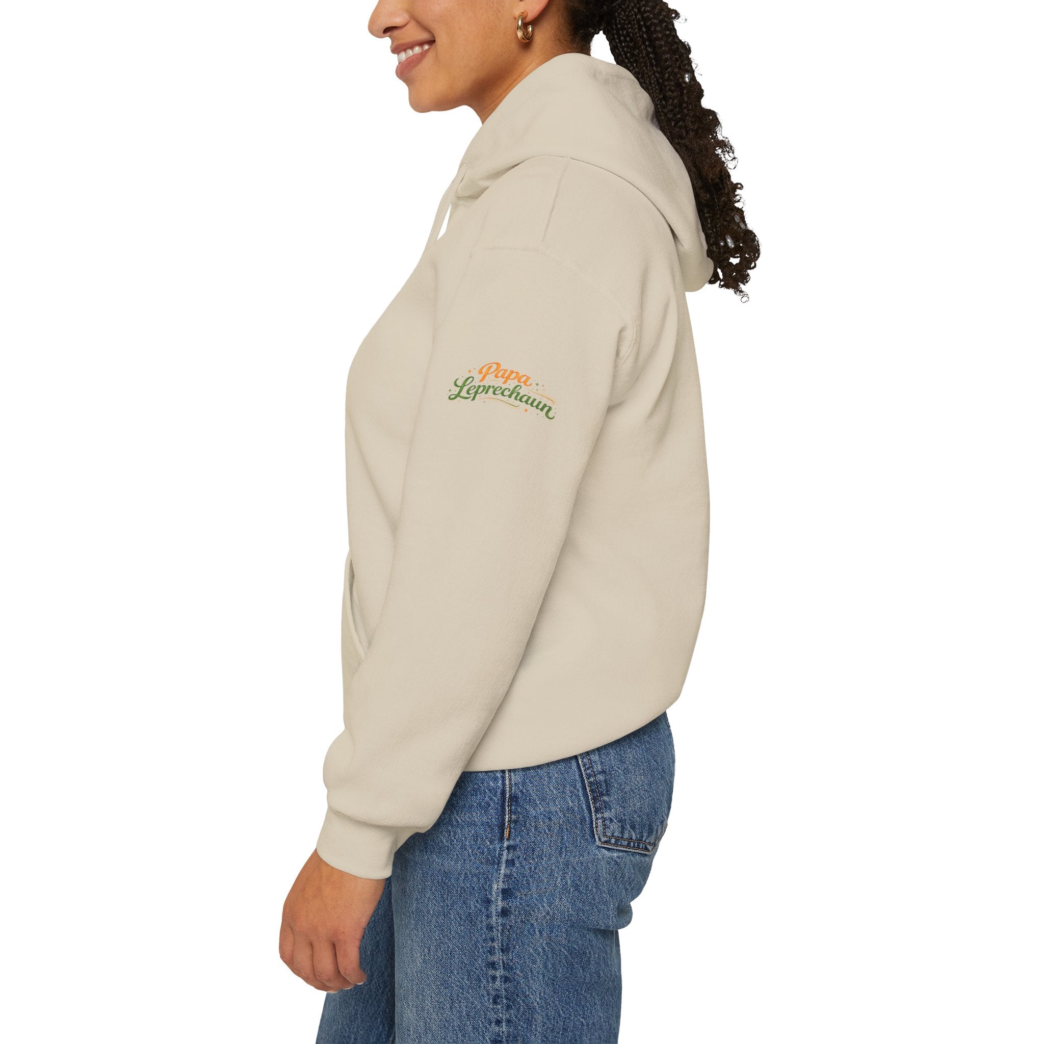 Papa Leprechaun Shamrock Squad Hoodie — St. Patrick’s Day Green Clover Sweatshirt