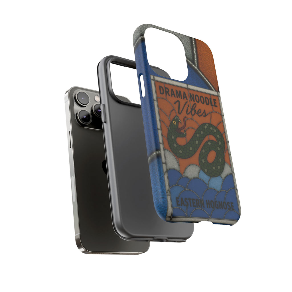 Stained Glass Snake Phone Case – Vibrant Drama Noodle Aesthetic Cover
