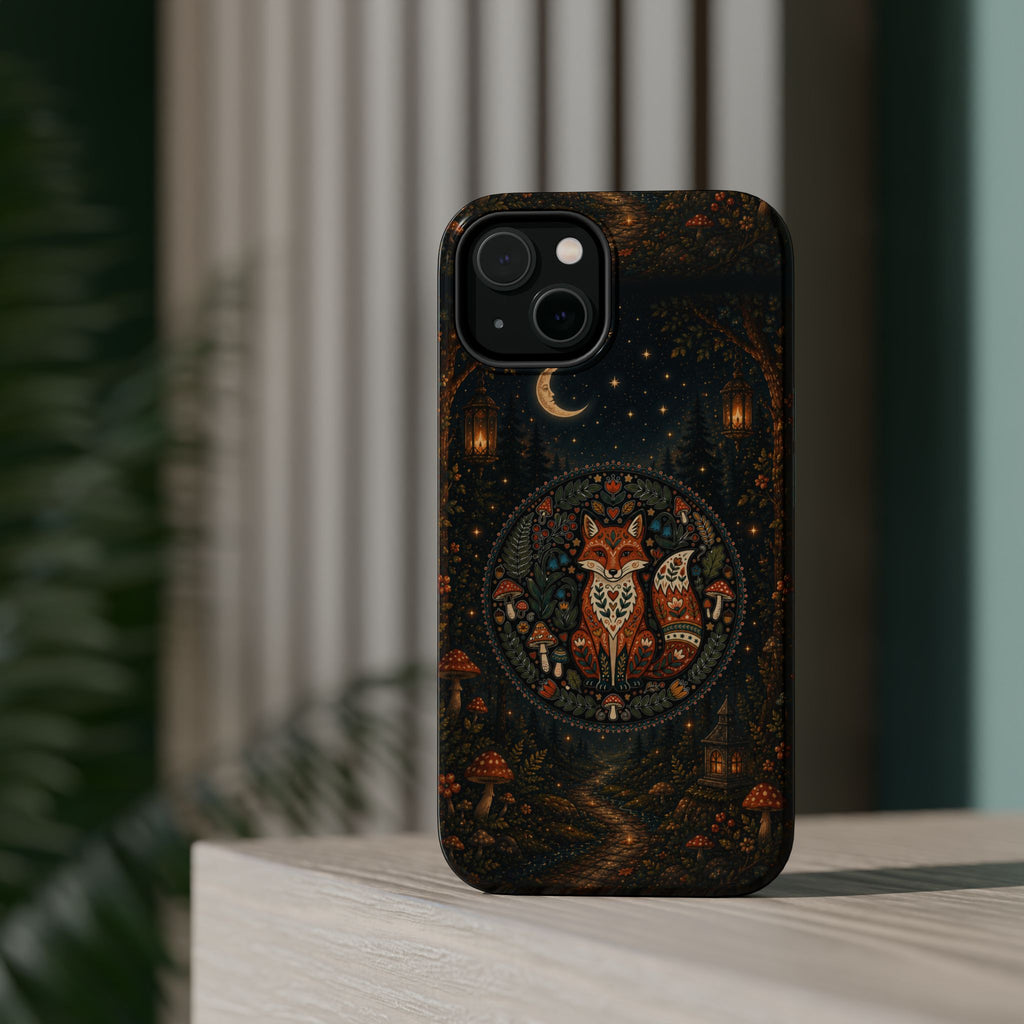 Mystic Forest Fox Phone Case – Woodland MagSafe-Compatible Cover