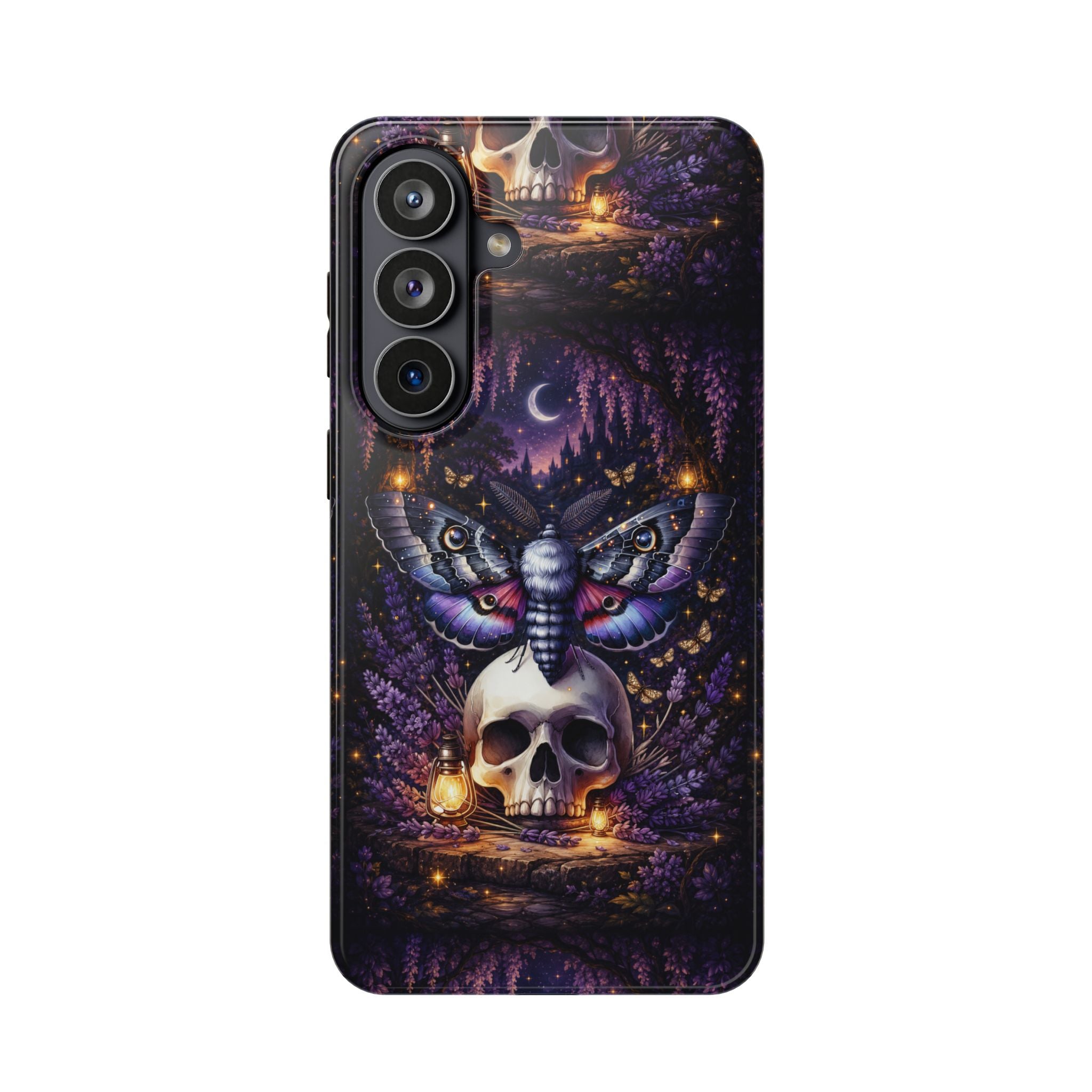 Moth & Skull Phone Case – Dark Mystical MagSafe-Compatible Cover