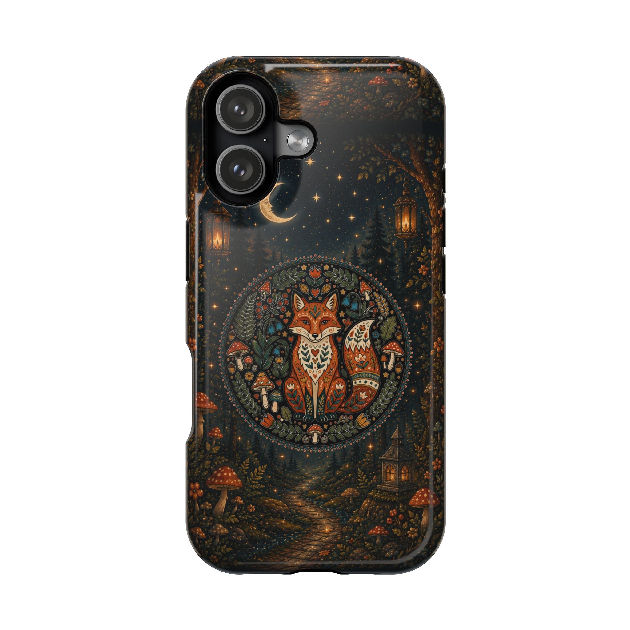 Mystic Forest Fox Phone Case – Woodland MagSafe-Compatible Cover