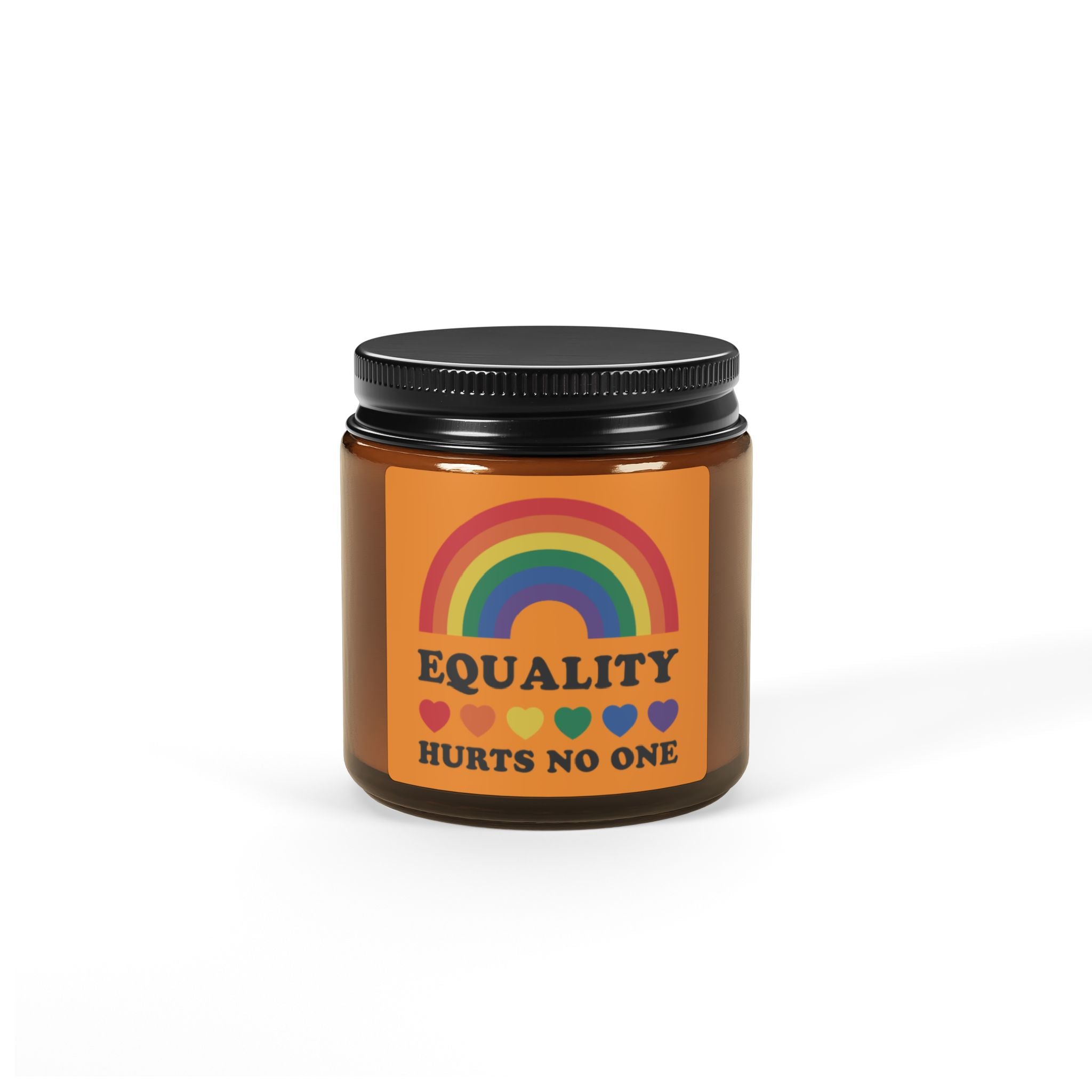 Rainbow Equality Scented Soy Candle, LGBTQ+ Pride Month Celebration Statement Gift From Daughter Son, Rainbow Pride Fathers Day Gift For Dad
