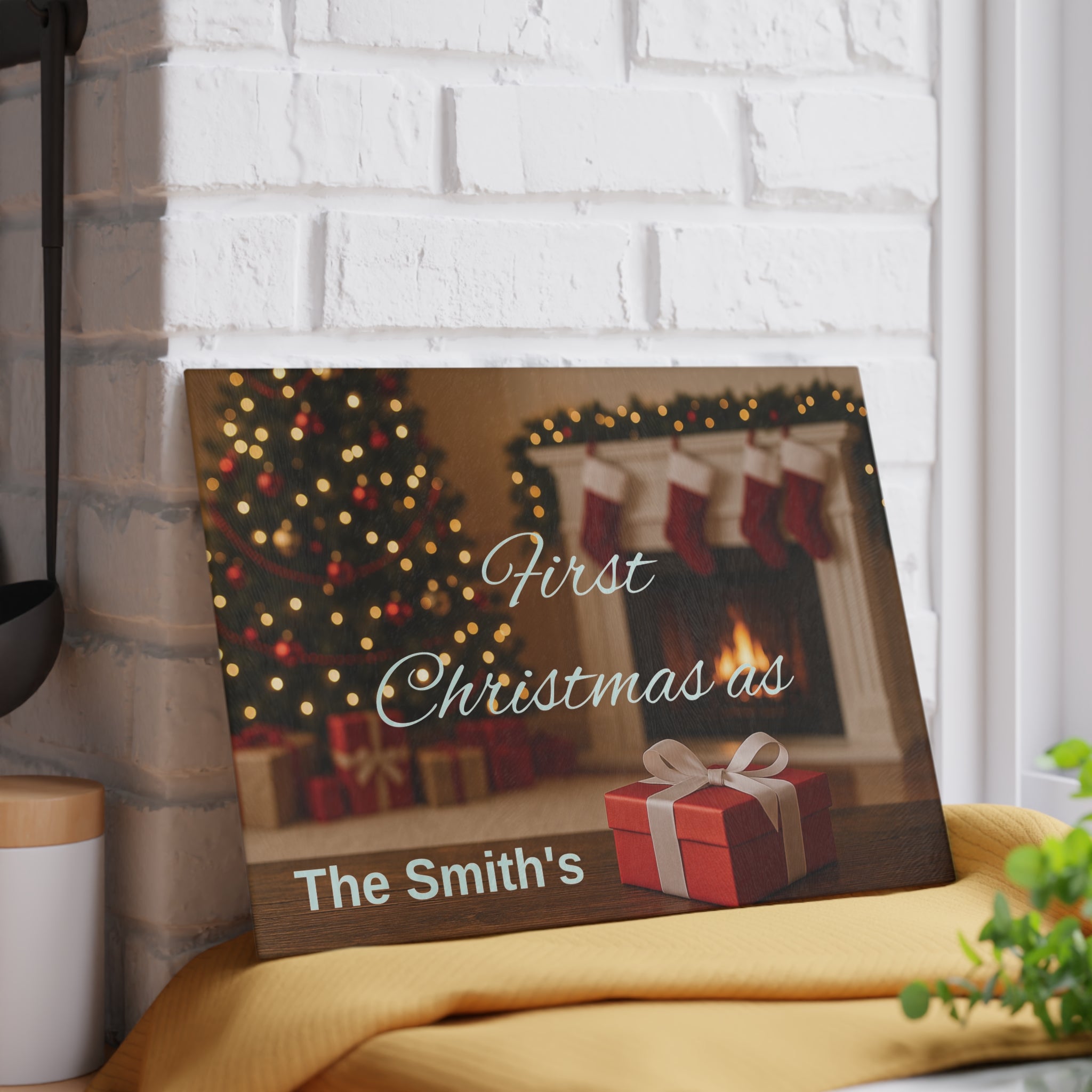 Personalized Glass Cutting Board, Custom Kitchen Decor, Your Photo