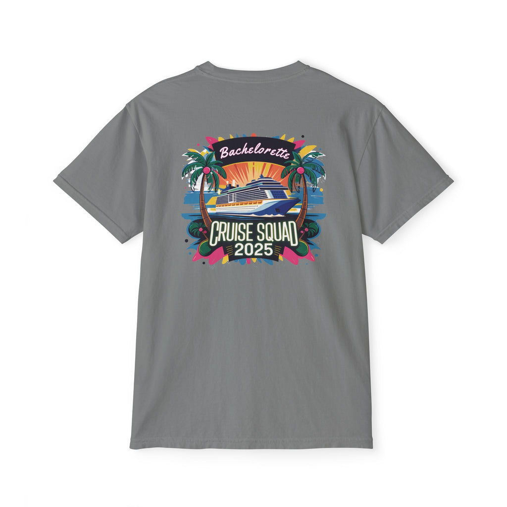 Bachelorette Cruise Squad 2025 T-Shirt, Personalized Bride Tee, Desitnation Wedding Shirt, Custom Wedding Cruise Tee