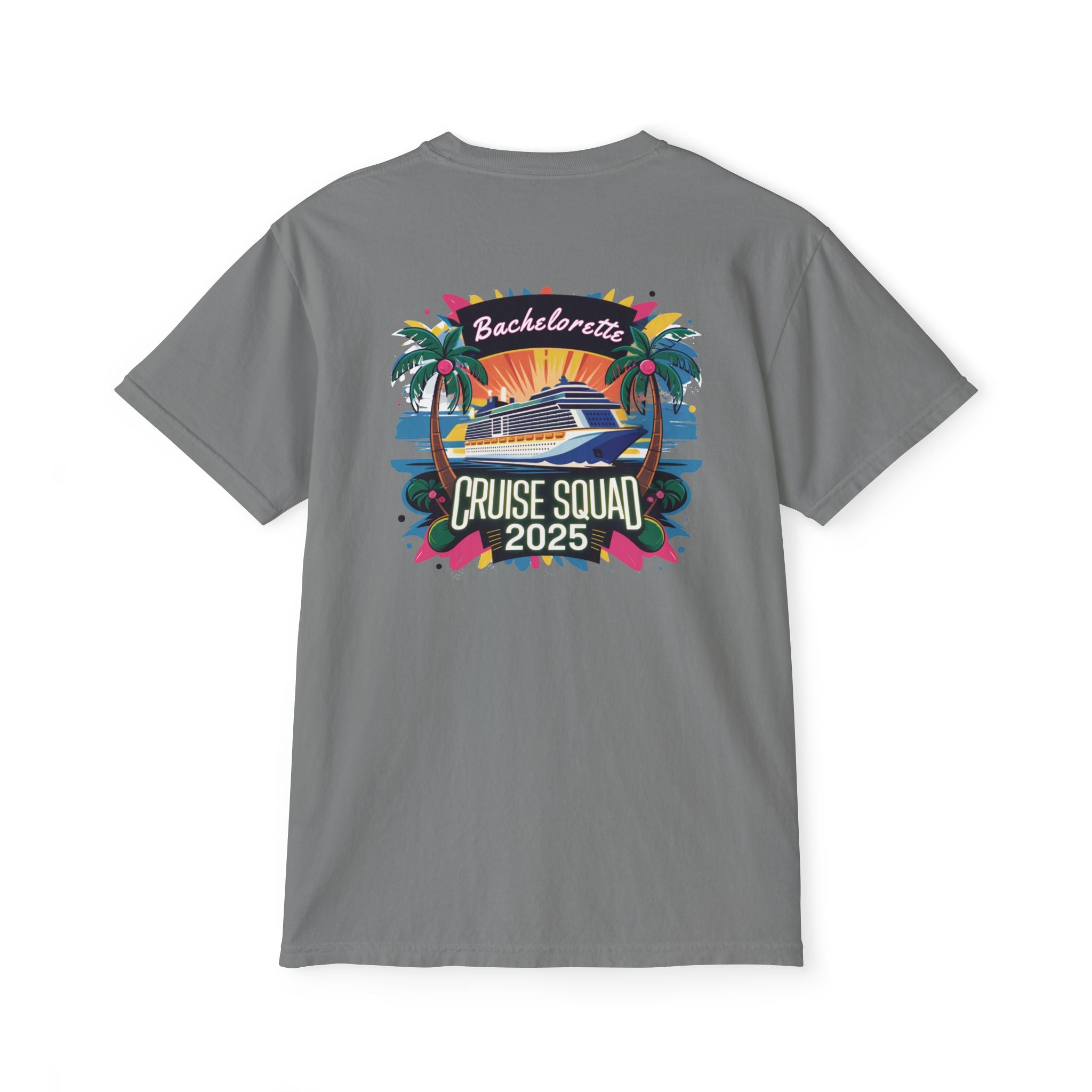 Bachelorette Cruise Squad 2025 T-Shirt, Personalized Bride Tee, Desitnation Wedding Shirt, Custom Wedding Cruise Tee