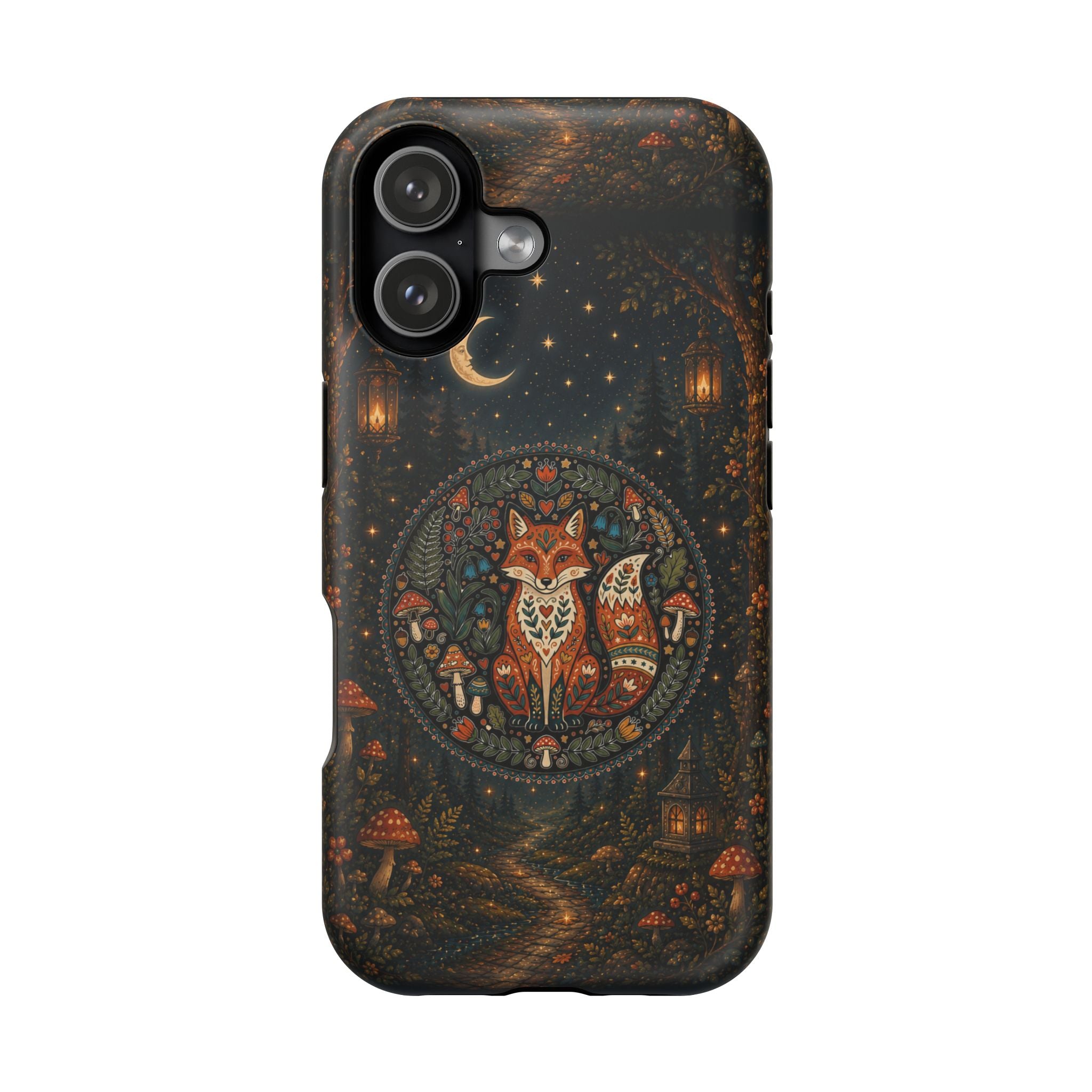 Mystic Forest Fox Phone Case – Woodland MagSafe-Compatible Cover