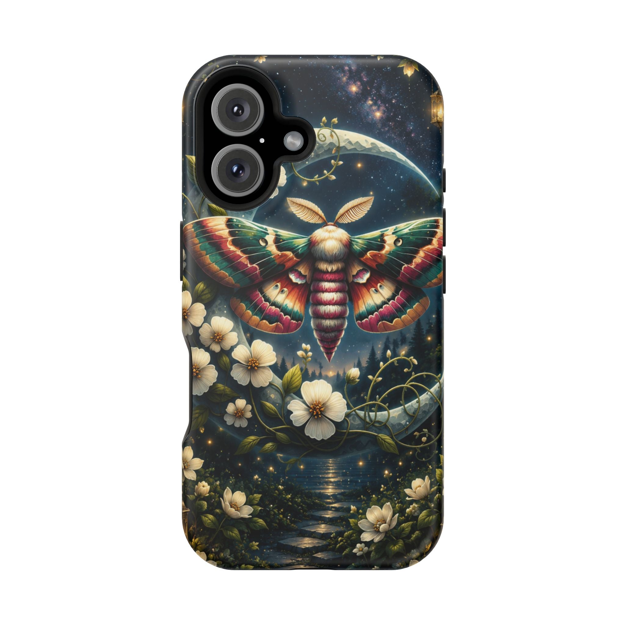 Mystic Moth Floral Nightscape Phone Case – MagSafe Cover