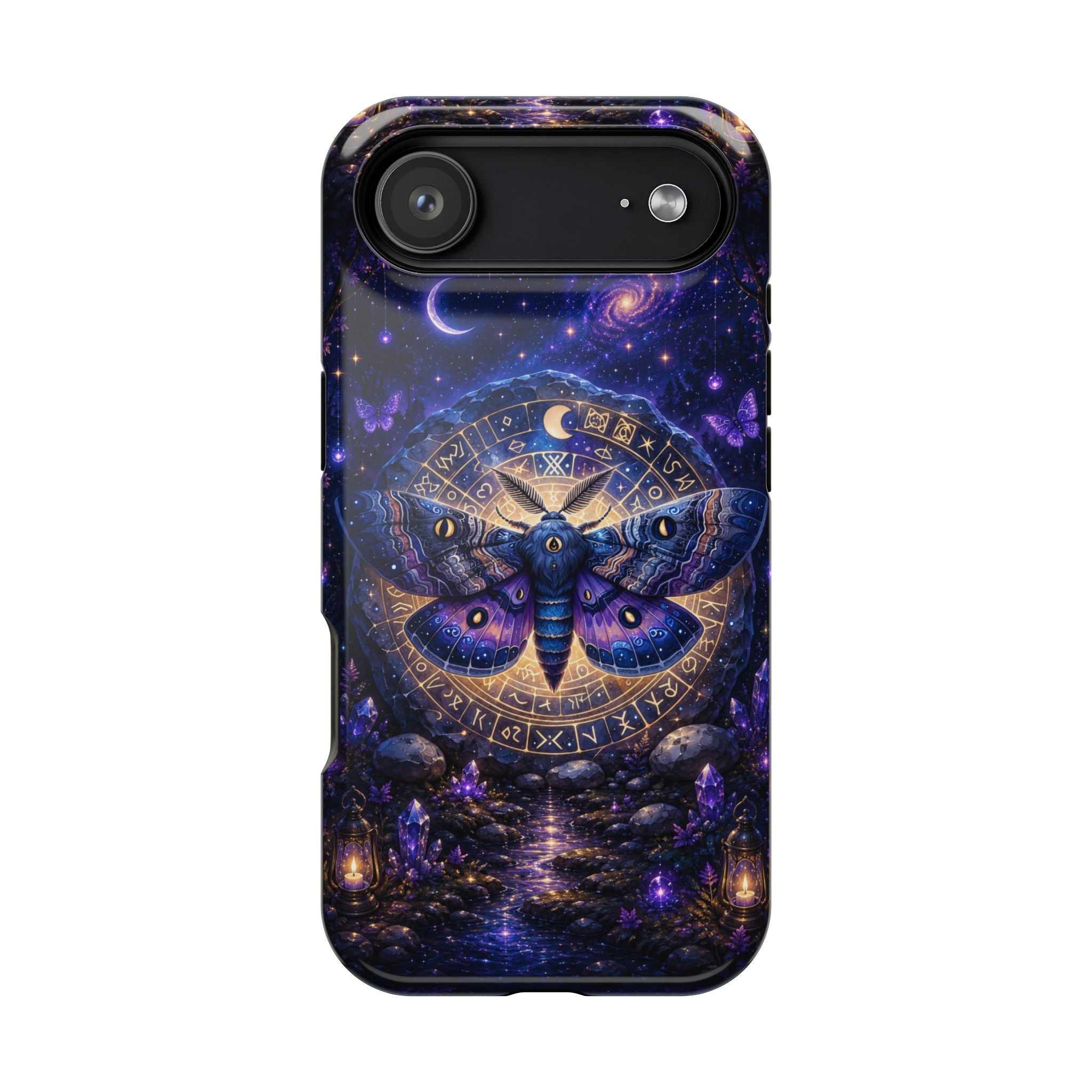 Astrological Moth Phone Case – Celestial MagSafe-Compatible Cover