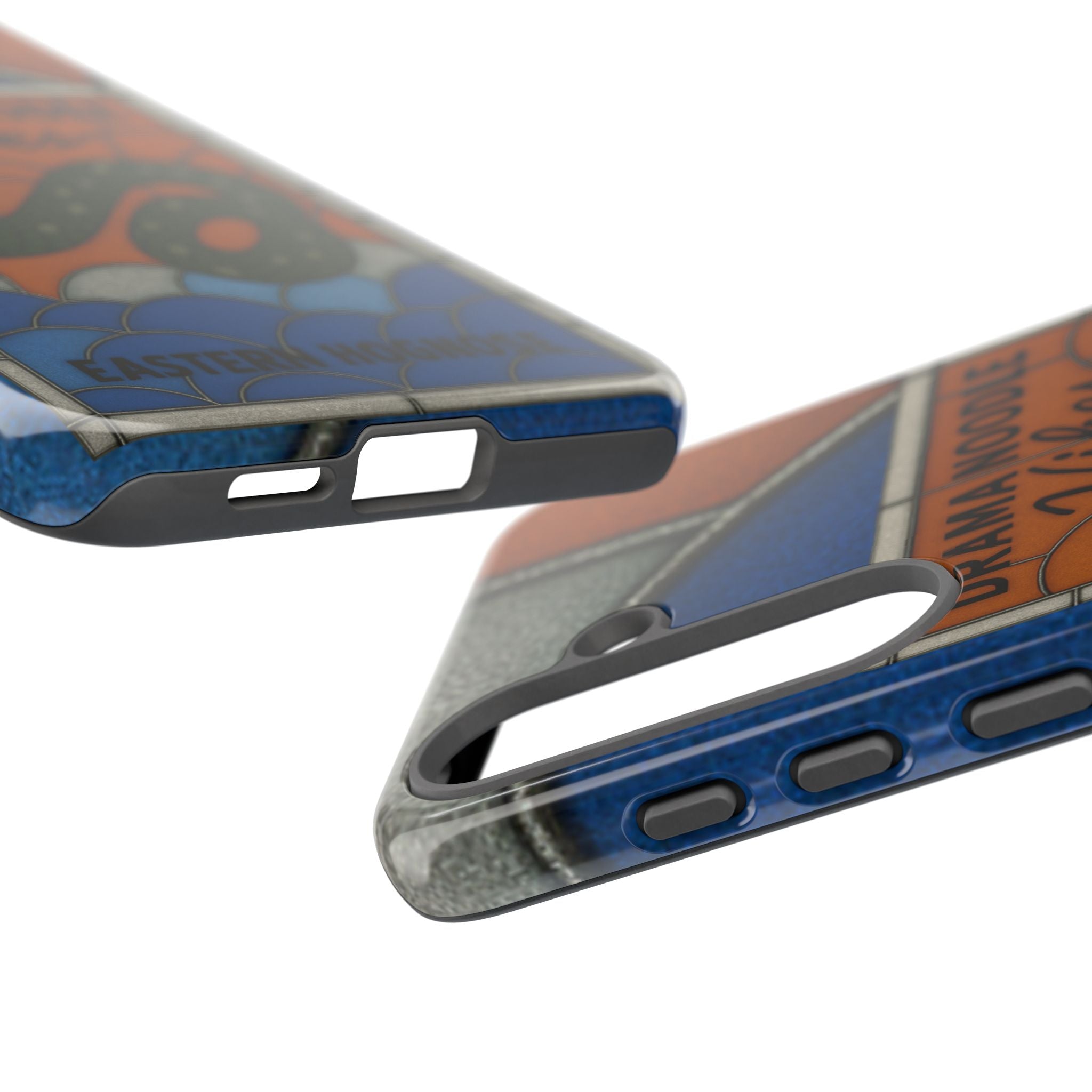 Stained Glass Snake Phone Case – Vibrant Drama Noodle Aesthetic Cover