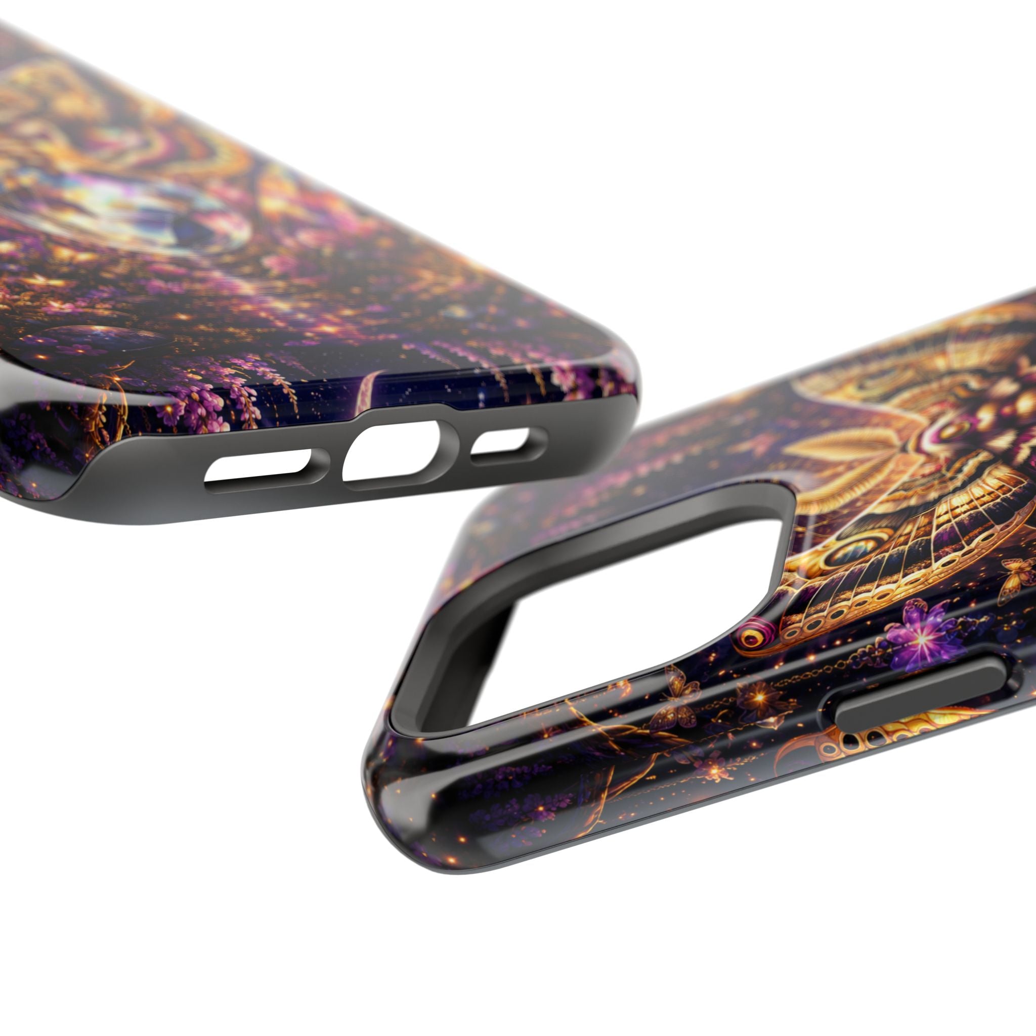 Mystic Moth Crystal Phone Case – Jewel-Toned MagSafe-Compatible Cover