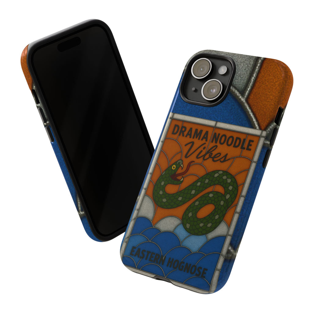Stained Glass Snake Phone Case – Vibrant Drama Noodle Aesthetic Cover