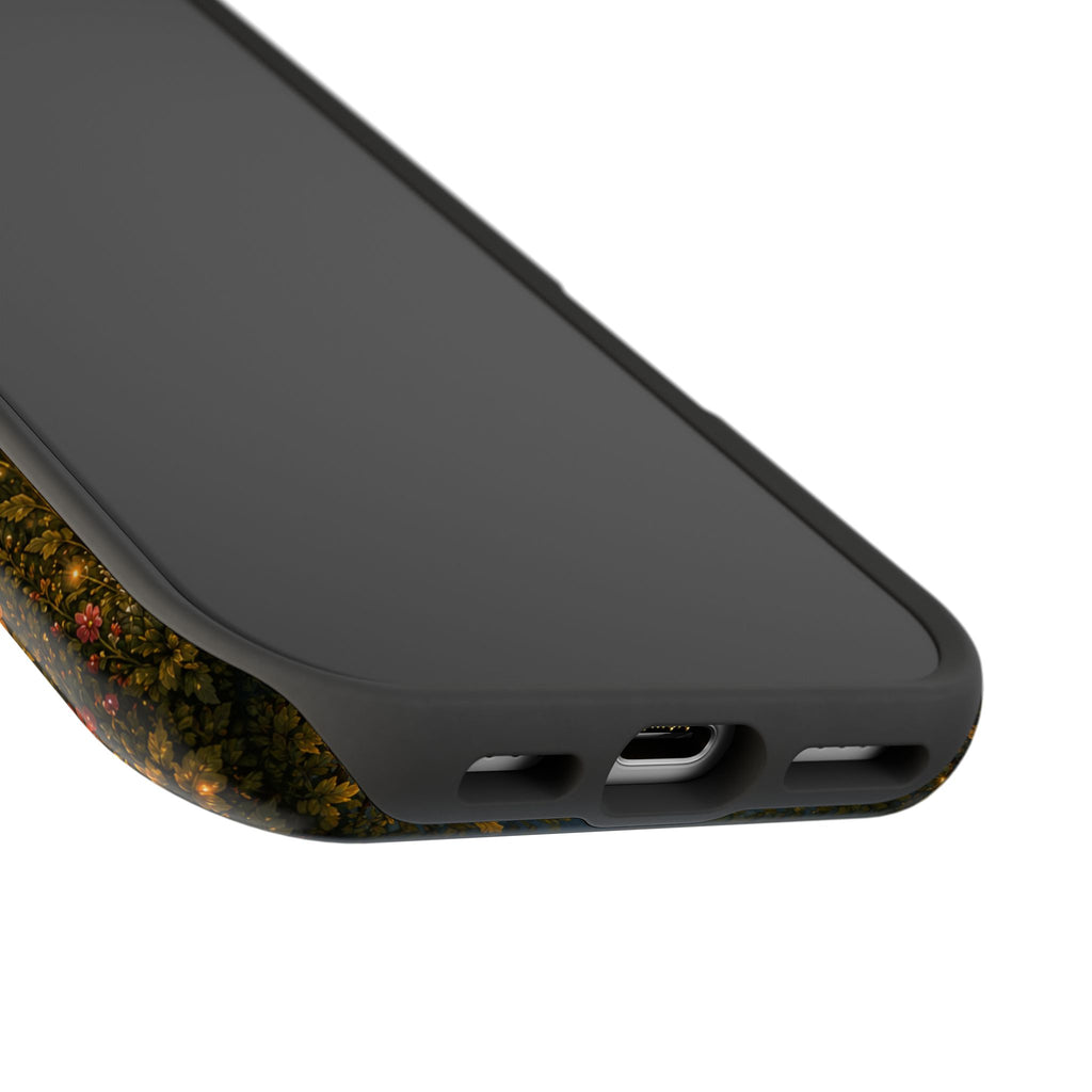 Black Cat & Mushroom Phone Case – Magical MagSafe-Compatible Cover