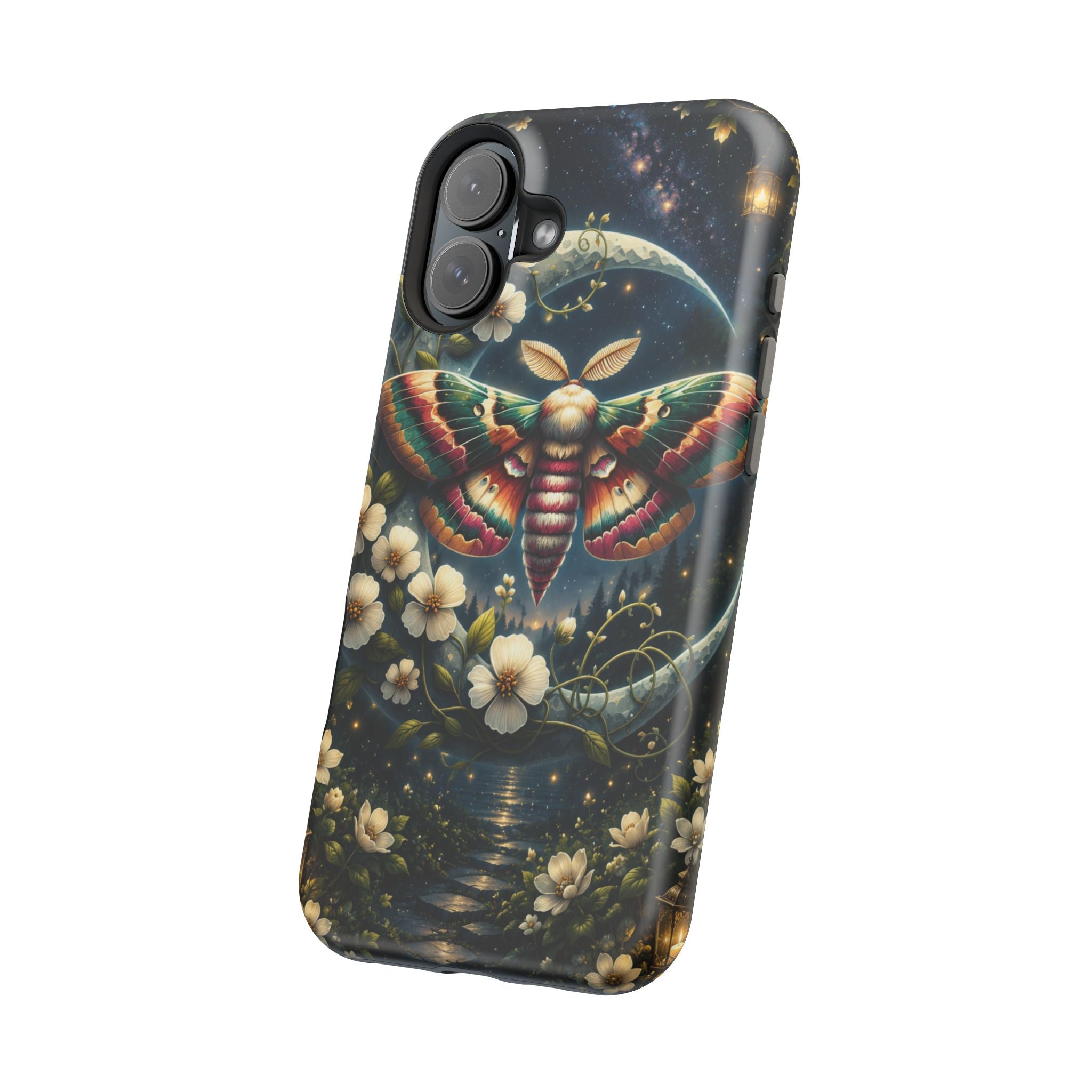 Mystic Moth Floral Nightscape Phone Case – MagSafe Cover