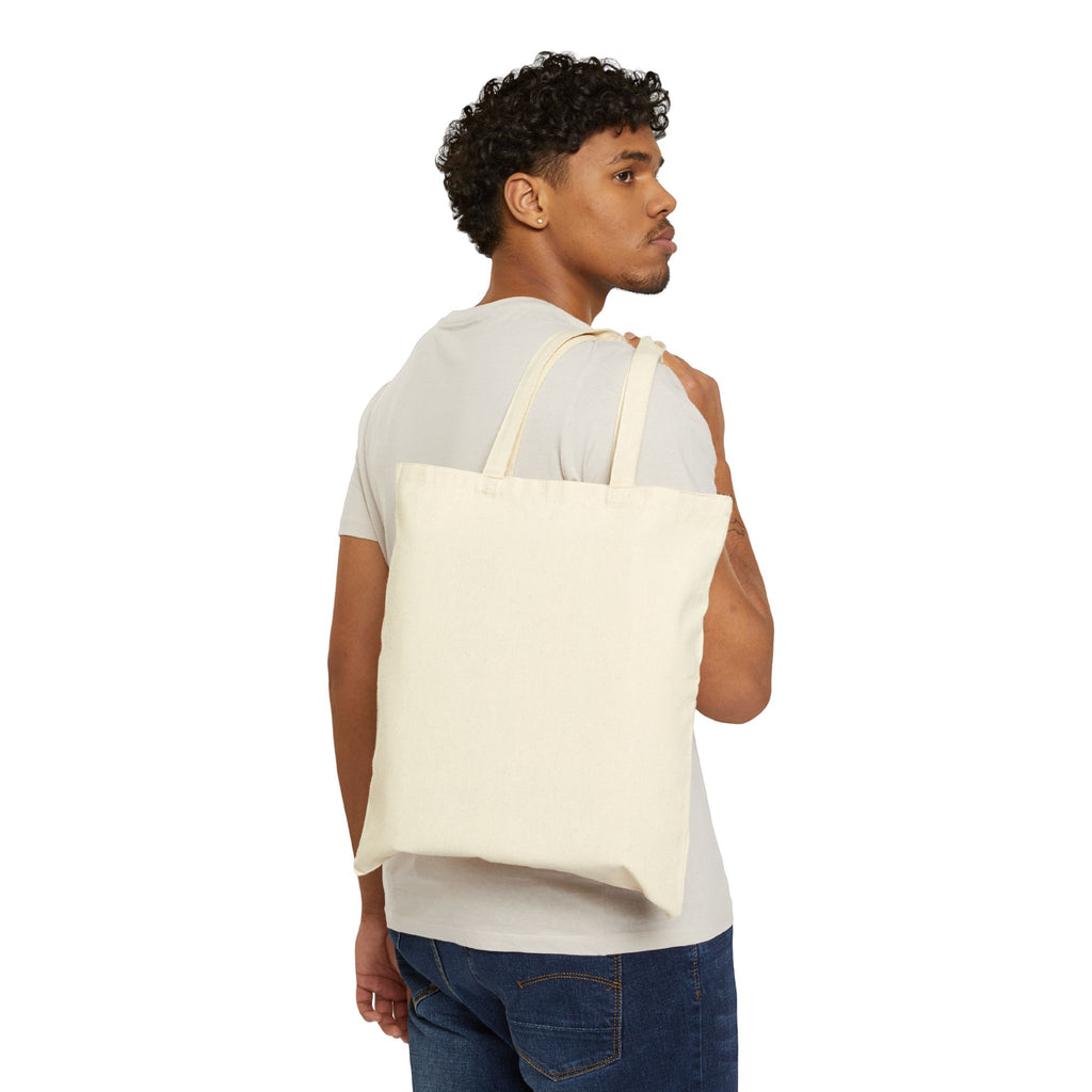 Fueled By Caffeine and Crafting Cotton Canvas Tote Bag, Black or Neutral Color, Reusable Grocery Bag, Crafting Group Matching Totes