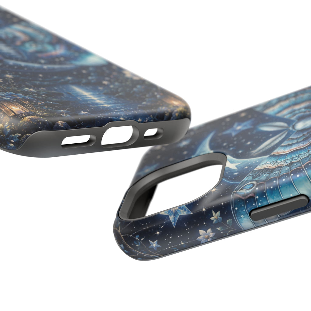 Mystic Moth Moon Phone Case – Night Sky MagSafe-Compatible Cover