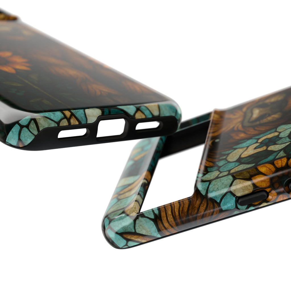 Stained Glass Baby Cow Phone Case – Sunflower Farmhouse Animal Design