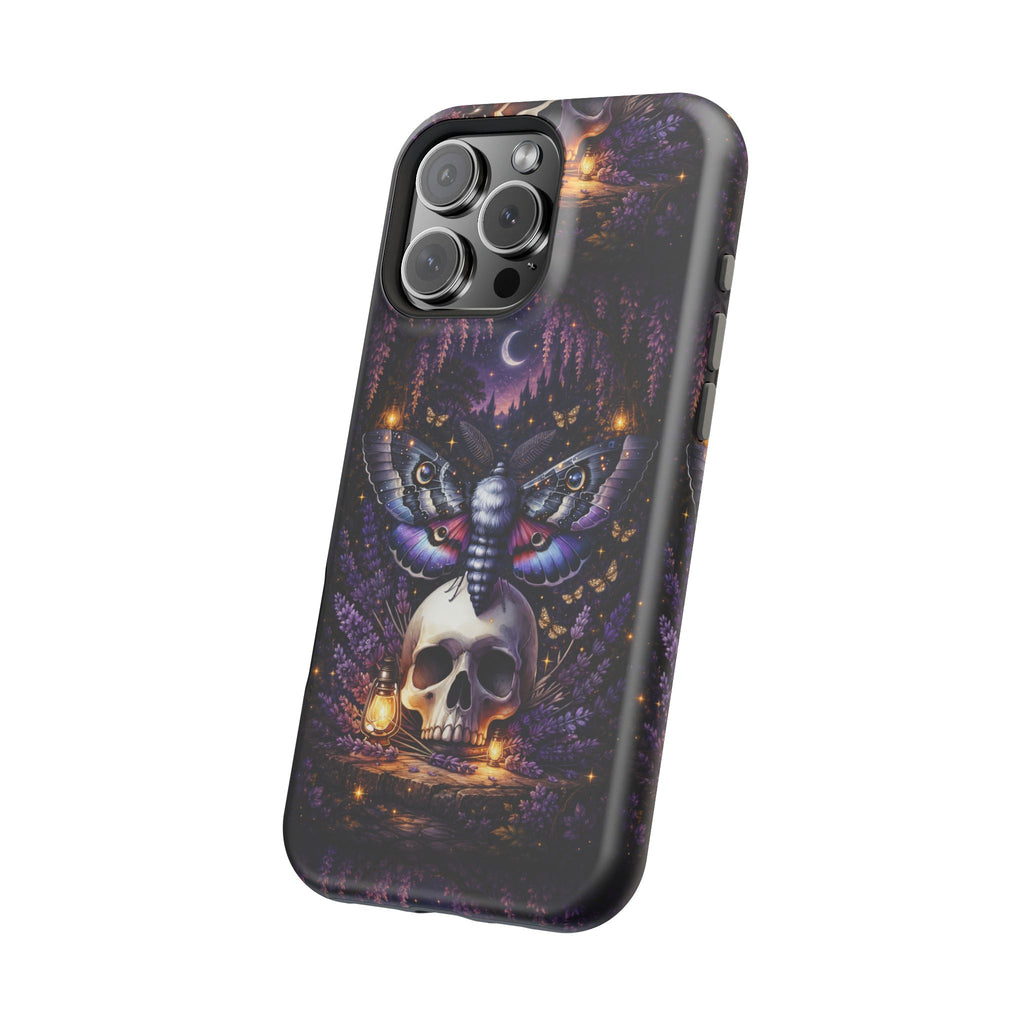 Moth & Skull Phone Case – Dark Mystical MagSafe-Compatible Cover