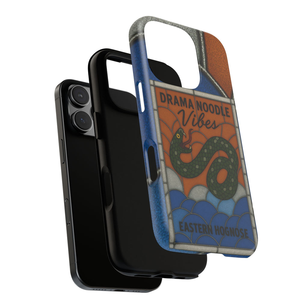 Stained Glass Snake Phone Case – Vibrant Drama Noodle Aesthetic Cover