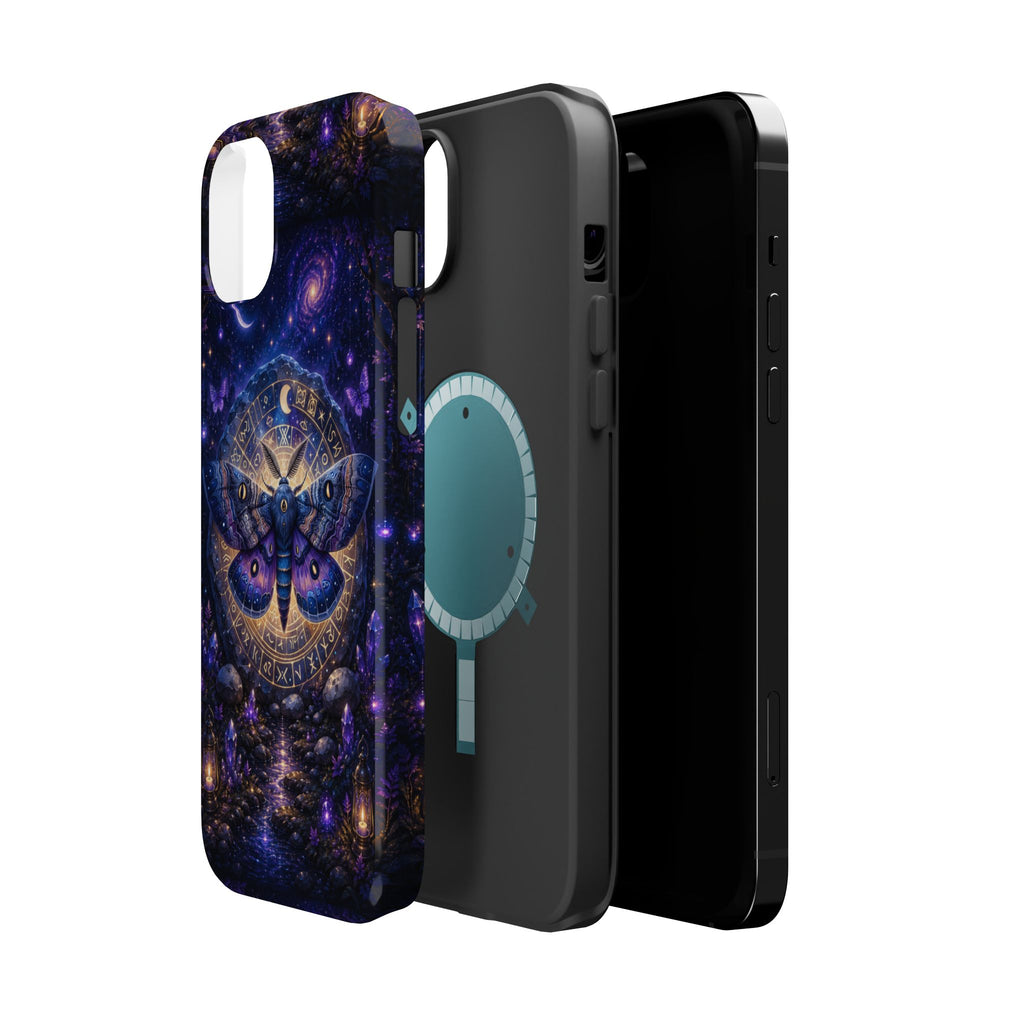 Astrological Moth Phone Case – Celestial MagSafe-Compatible Cover