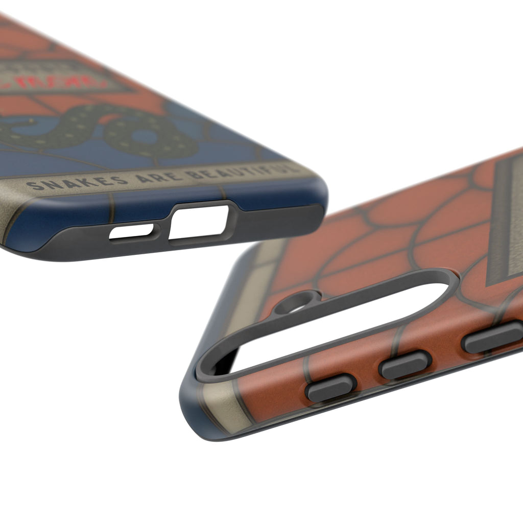 Danger Noodle Snake Mom Phone Case | Snakes Are Beautiful |Stained Glass Snake Art | Funny Snake Lover Gift |  Reptile Mom Phone Cover