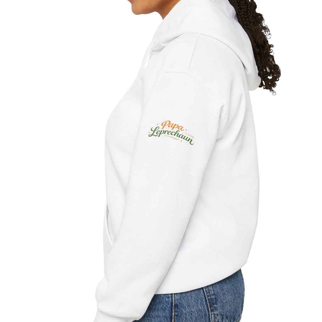 Papa Leprechaun Shamrock Squad Hoodie — St. Patrick’s Day Green Clover Sweatshirt