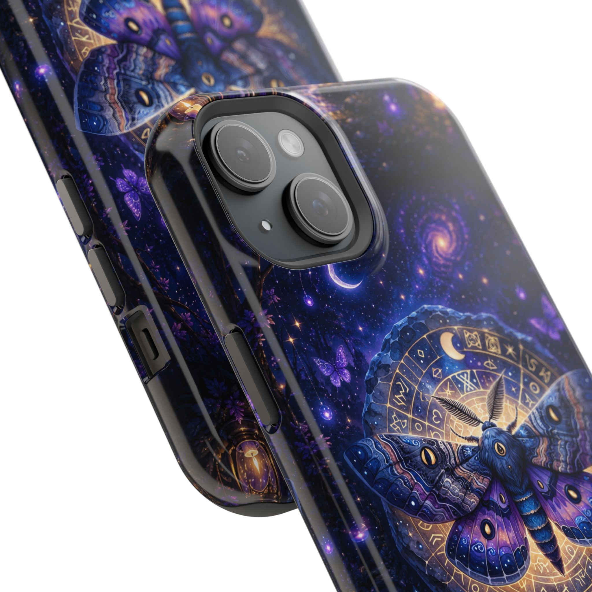 Astrological Moth Phone Case – Celestial MagSafe-Compatible Cover