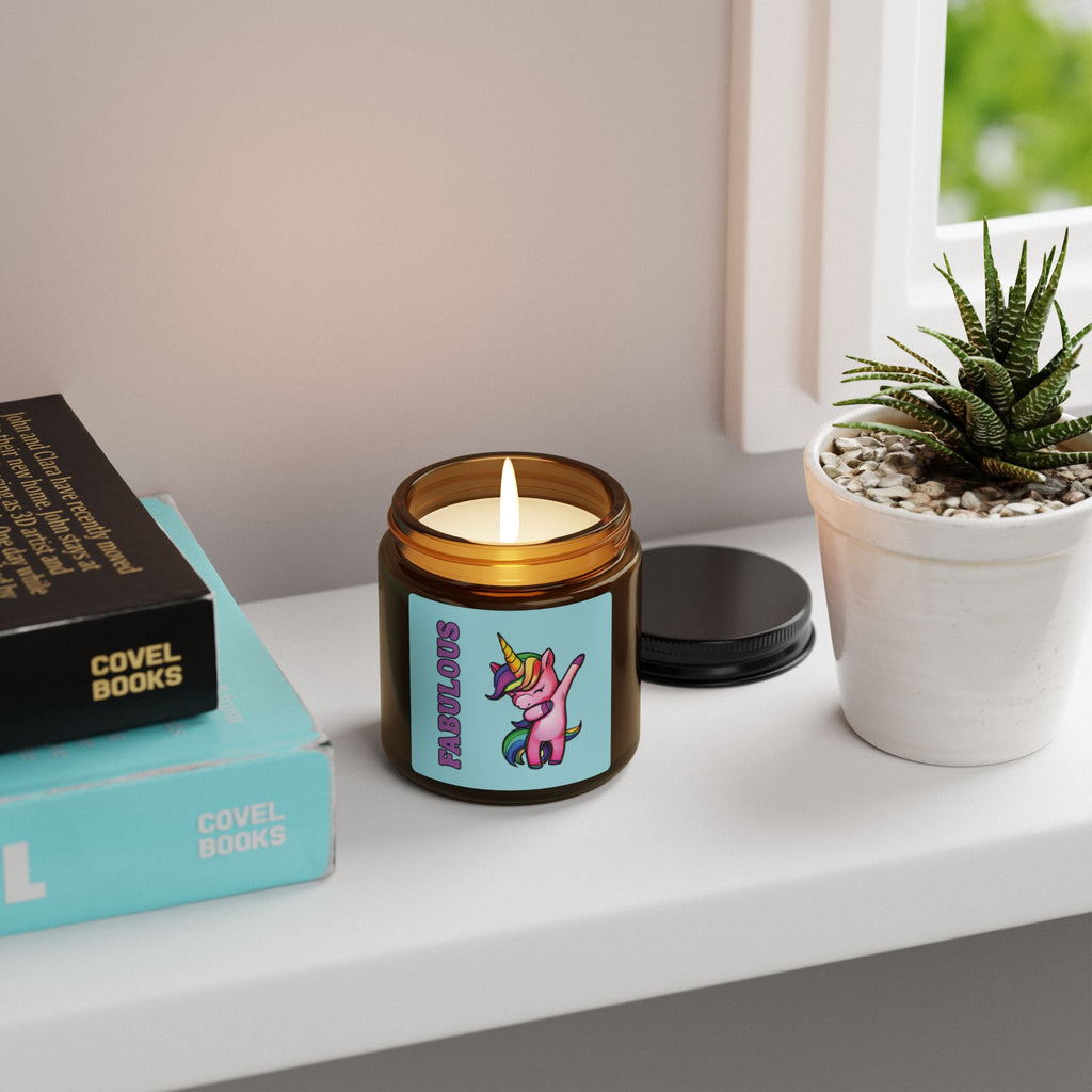 Fabulous LGBTQ Unicorn Scented Soy Candle, Pride Month Celebration Gift From Daughter Son, Family Rainbow Decor, Love and Support Grad Gift