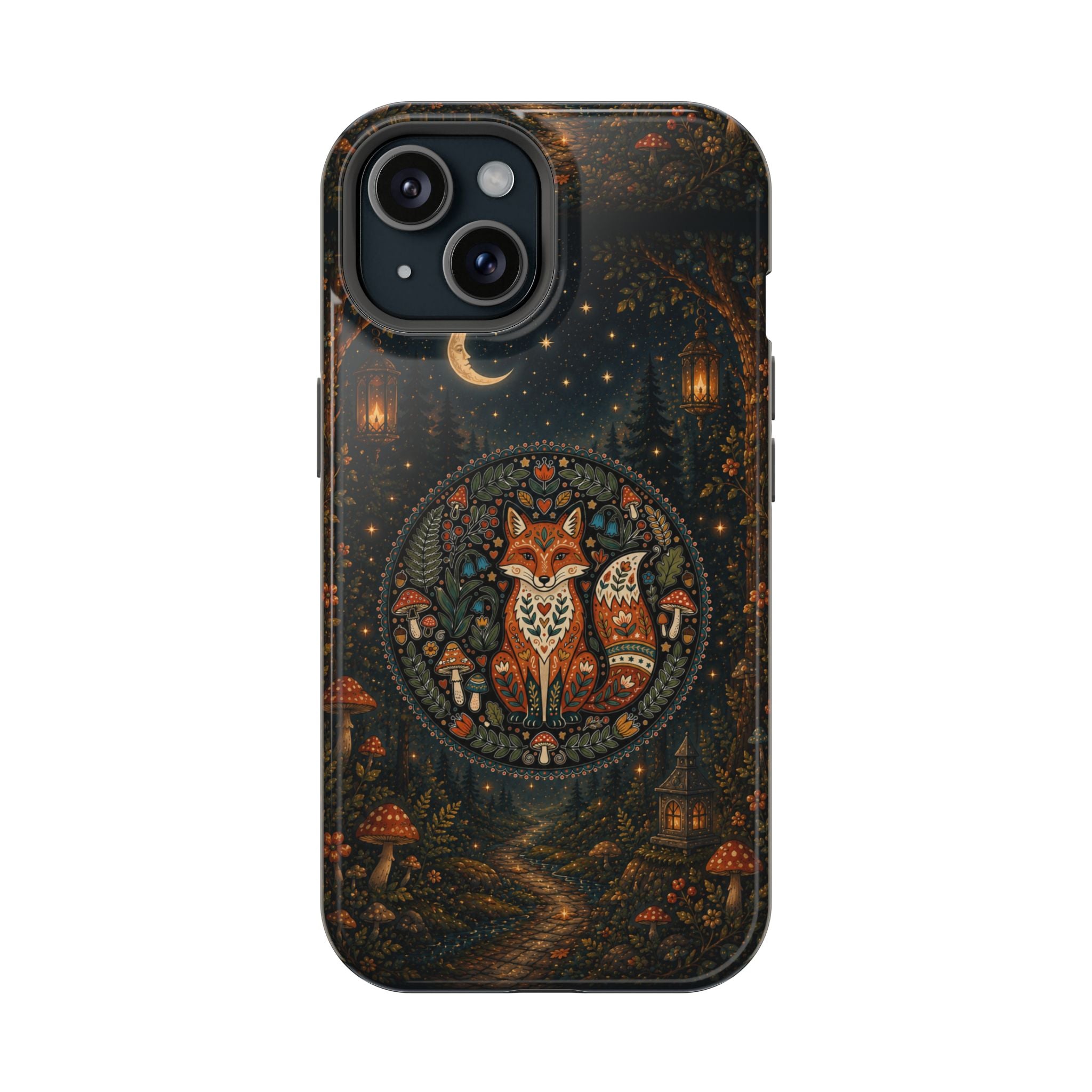 Mystic Forest Fox Phone Case – Woodland MagSafe-Compatible Cover