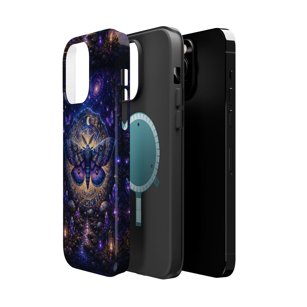 Astrological Moth Phone Case – Celestial MagSafe-Compatible Cover
