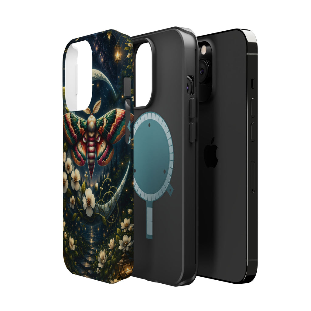 Mystic Moth Floral Nightscape Phone Case – MagSafe Cover